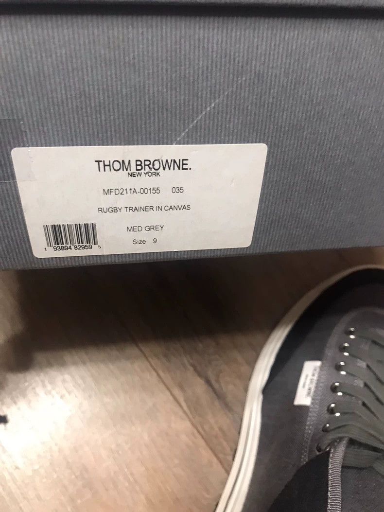 Thom Browne Thom Browne Black and gray denim sneakers Size US 9 / EU 42 - 8 Thumbnail