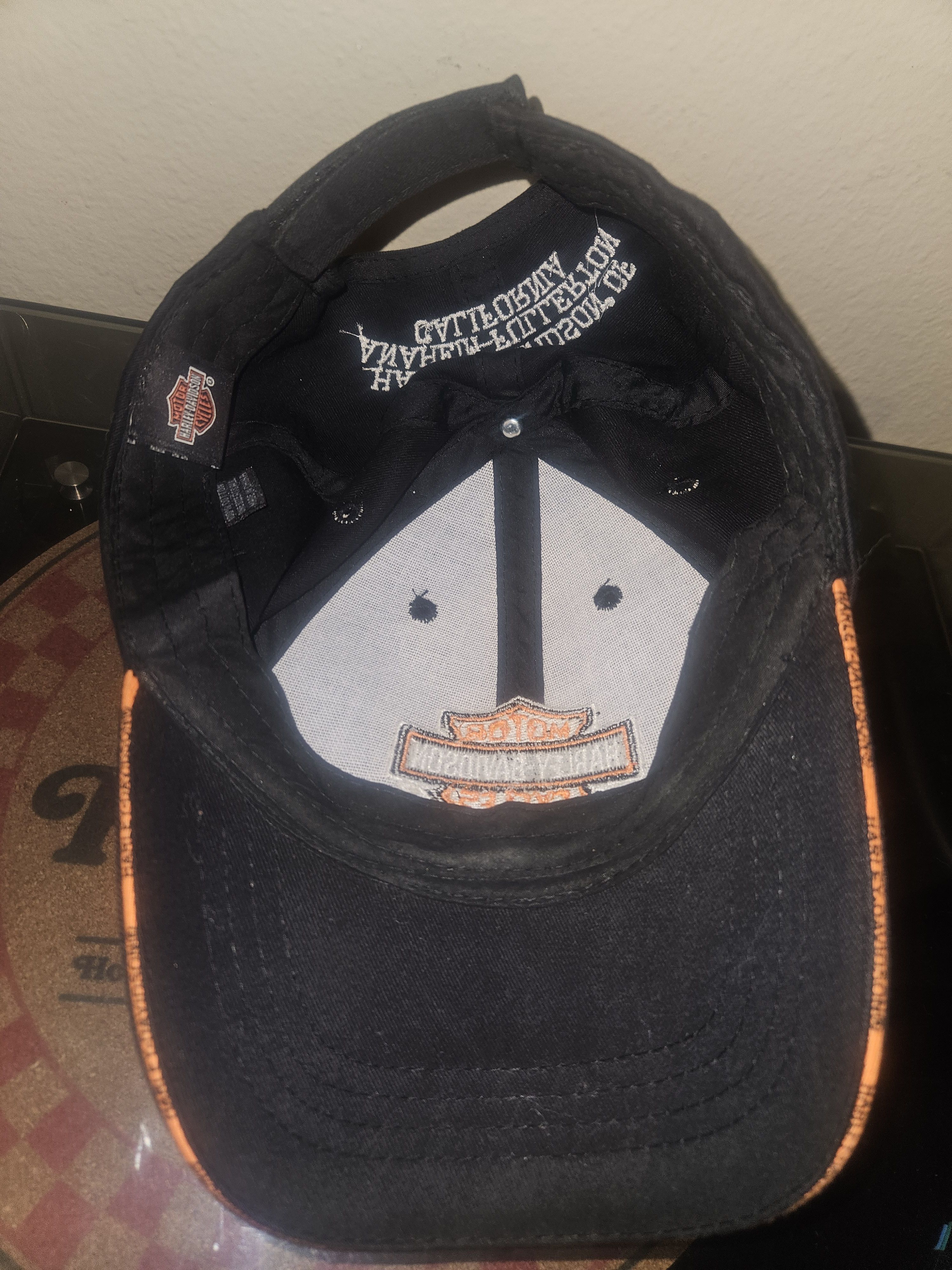 Harley Davidson Harley Davidson Y2K Anahemim Fullerton California Biker Hat Size ONE SIZE - 4 Thumbnail