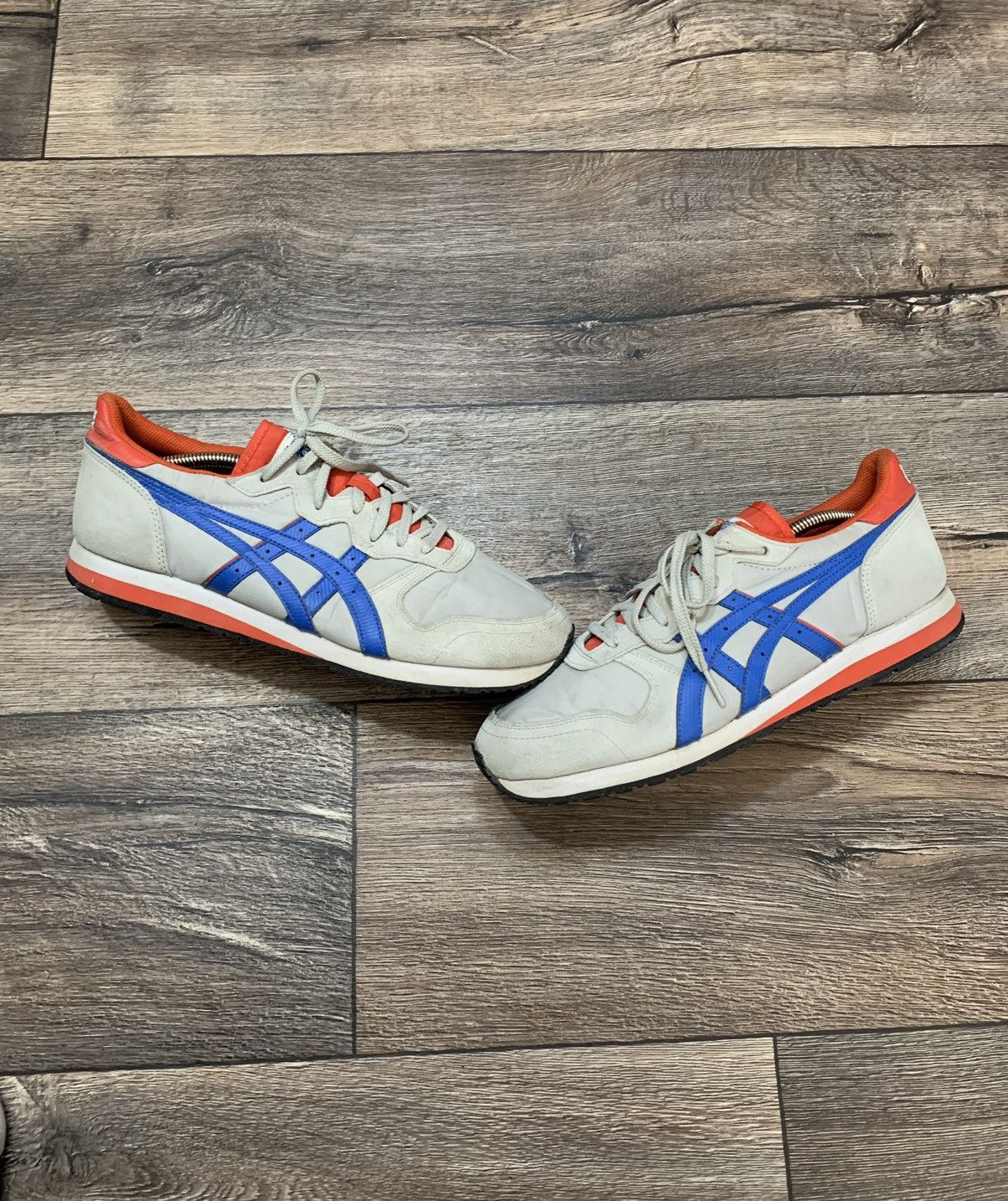 Asics × Onitsuka Tiger × Vintage Vintage ASICS Onitsuka Tiger Grey Men’s Suede/Nylon Sneakers Size US 11.5 / EU 44-45 - 2 Thumbnail