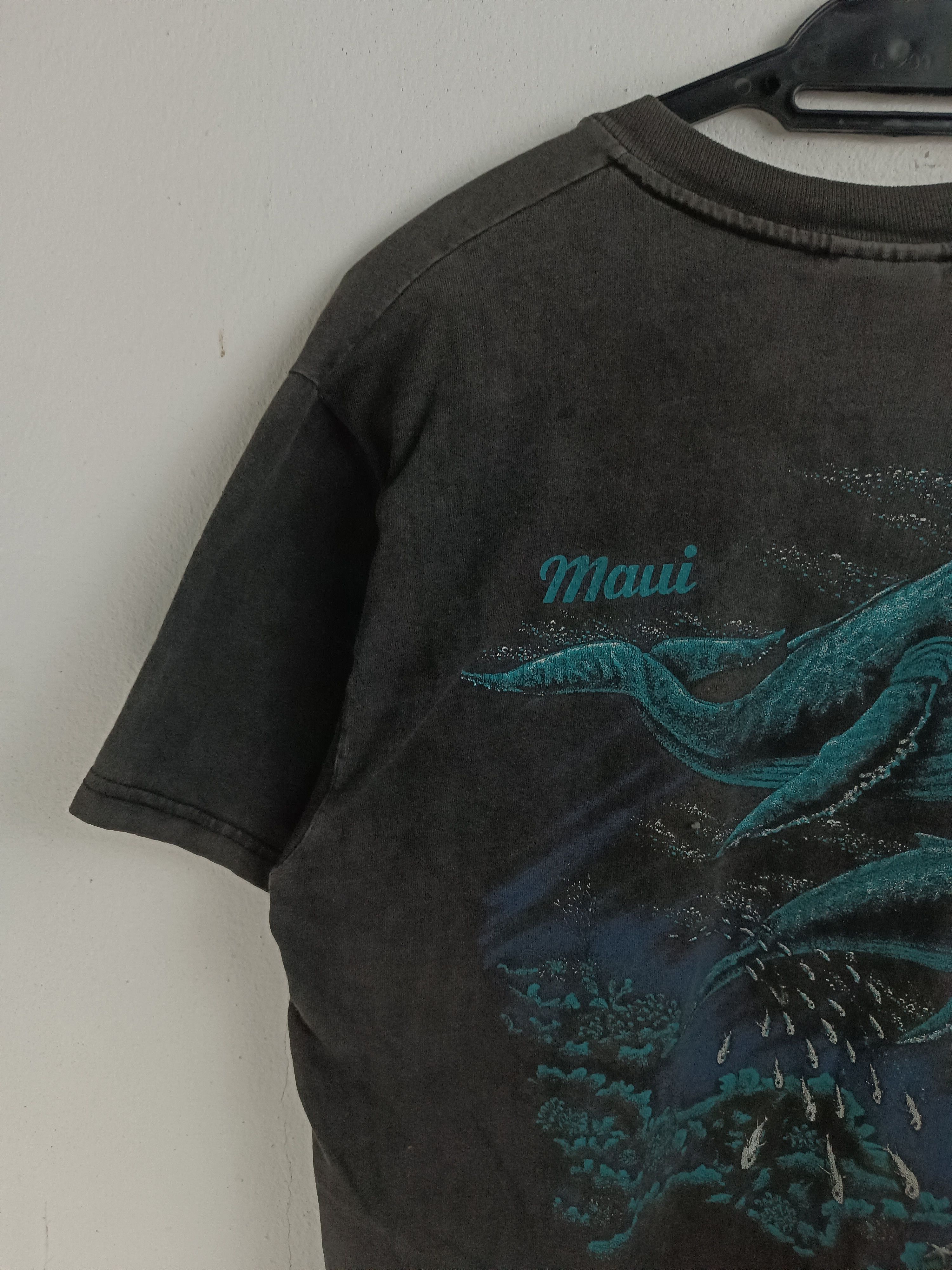 Vintage FADED VINTAGE 90'S MAUI WHALE ISLAND GIANT HAWAII GUAM TEE Size US M / EU 48-50 / 2 - 5 Thumbnail