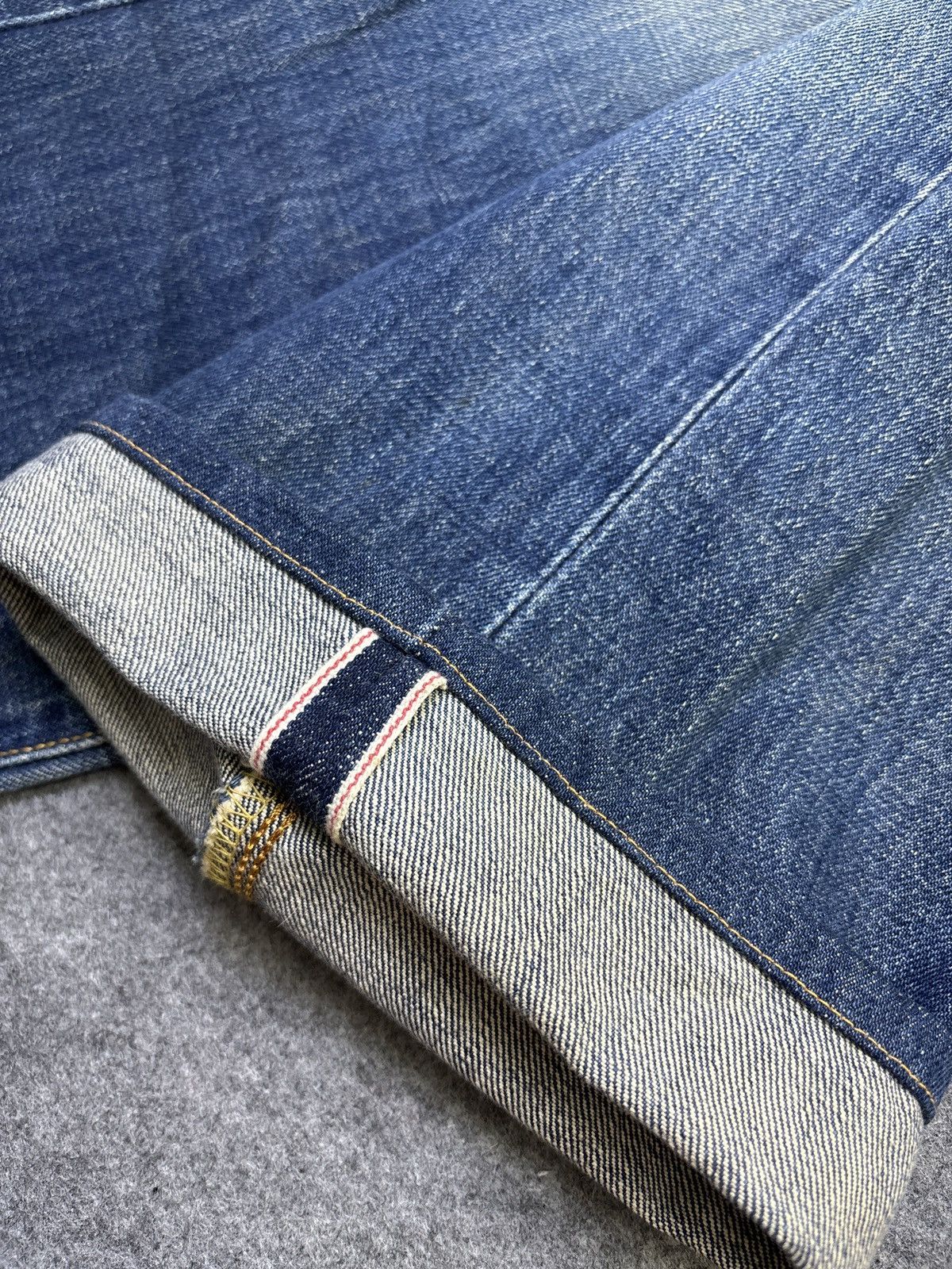 Edwin 💥Wide Selvedge💥Vtg Edwin 505 Wide Blue Wash Denim F964 Size US 28 / EU 44 - 18 Thumbnail