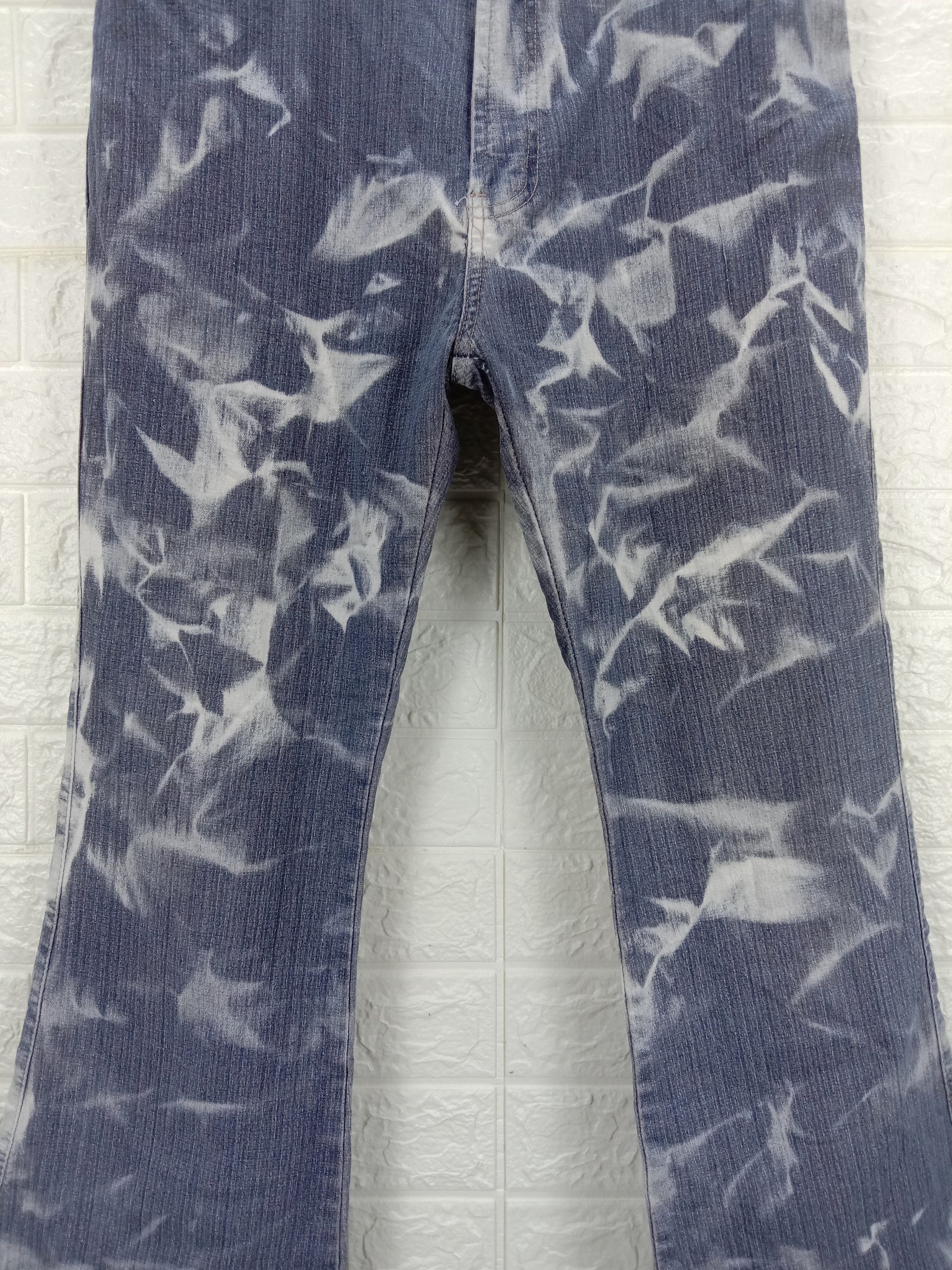 Beauty Beast Flare Jeans Japanese Bleach Bell Bottom Denim Size US 32 / EU 48 - 3 Thumbnail