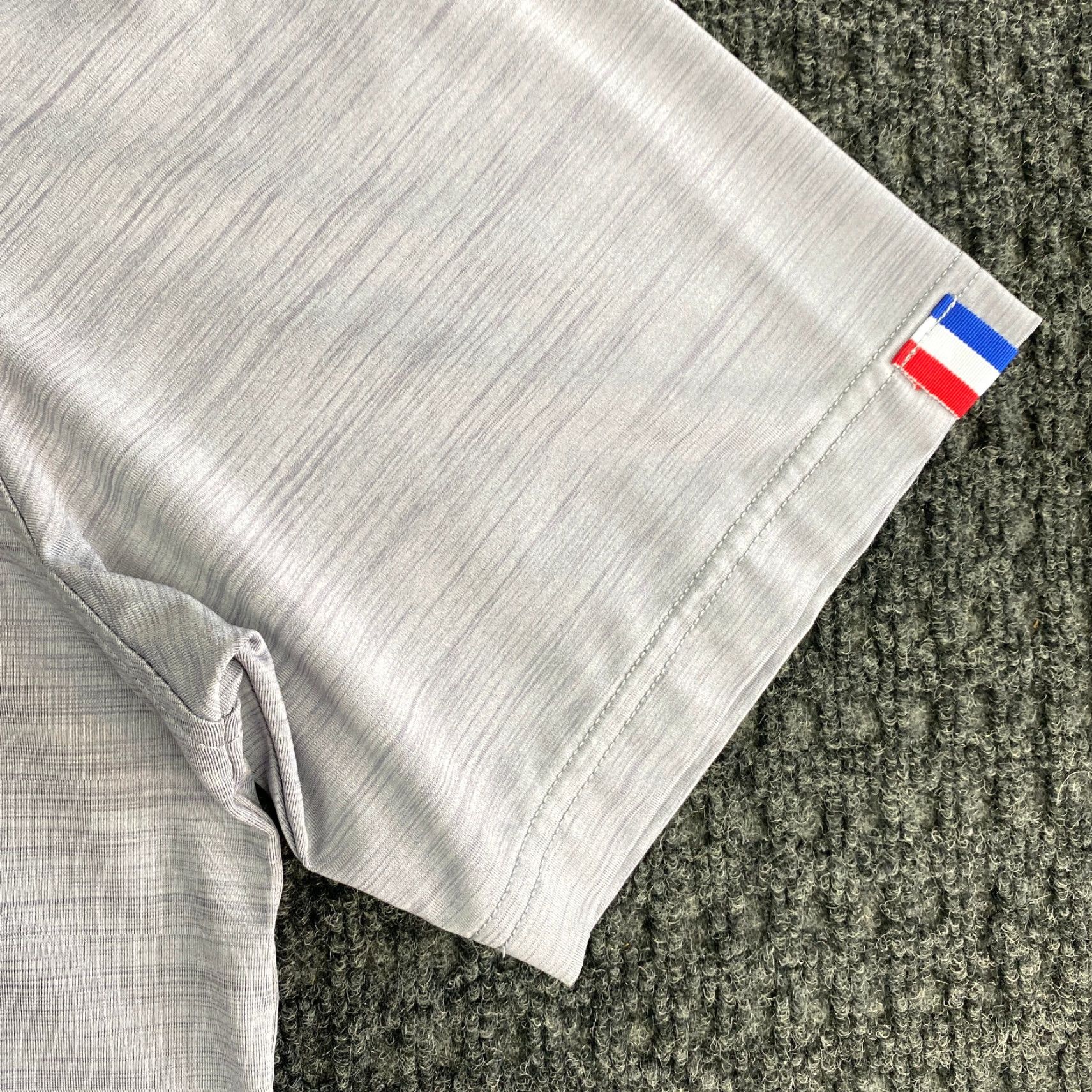 Vintage VINTAGE? Wait no - The item is not vintage per specs. So: USAG Polo Shirt Men L Gray Red White USA Embroidered Logo Golf Shirt Short Sleeve Activewear Size US L / EU 52-54 / 3 - 3 Thumbnail