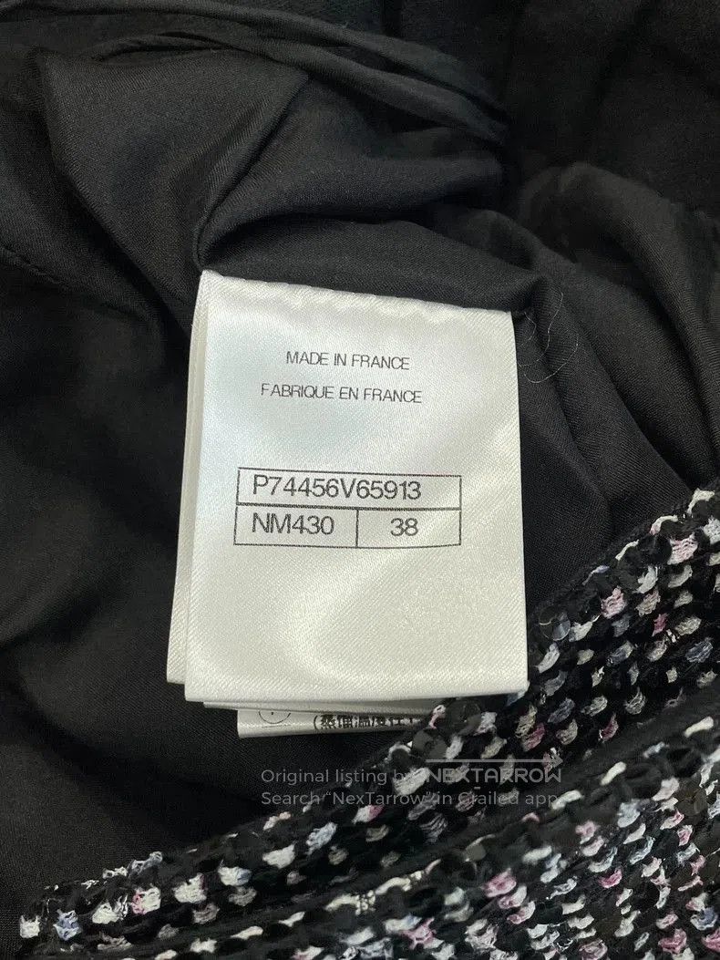 Chanel Chanel 23P Black Tweed Mini Skirt. Size US 38 / EU 54 - 5 Thumbnail