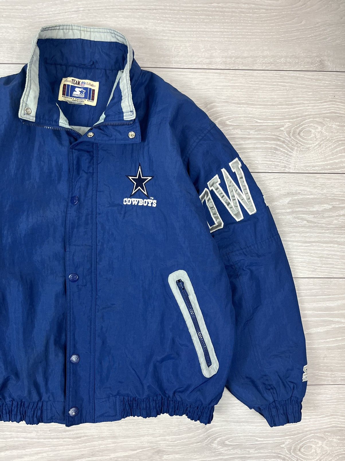 Starter Dallas Cowboys Starter NFL Vintage 90s Team Nylon Jacket Size US L / EU 52-54 / 3 - 4 Thumbnail