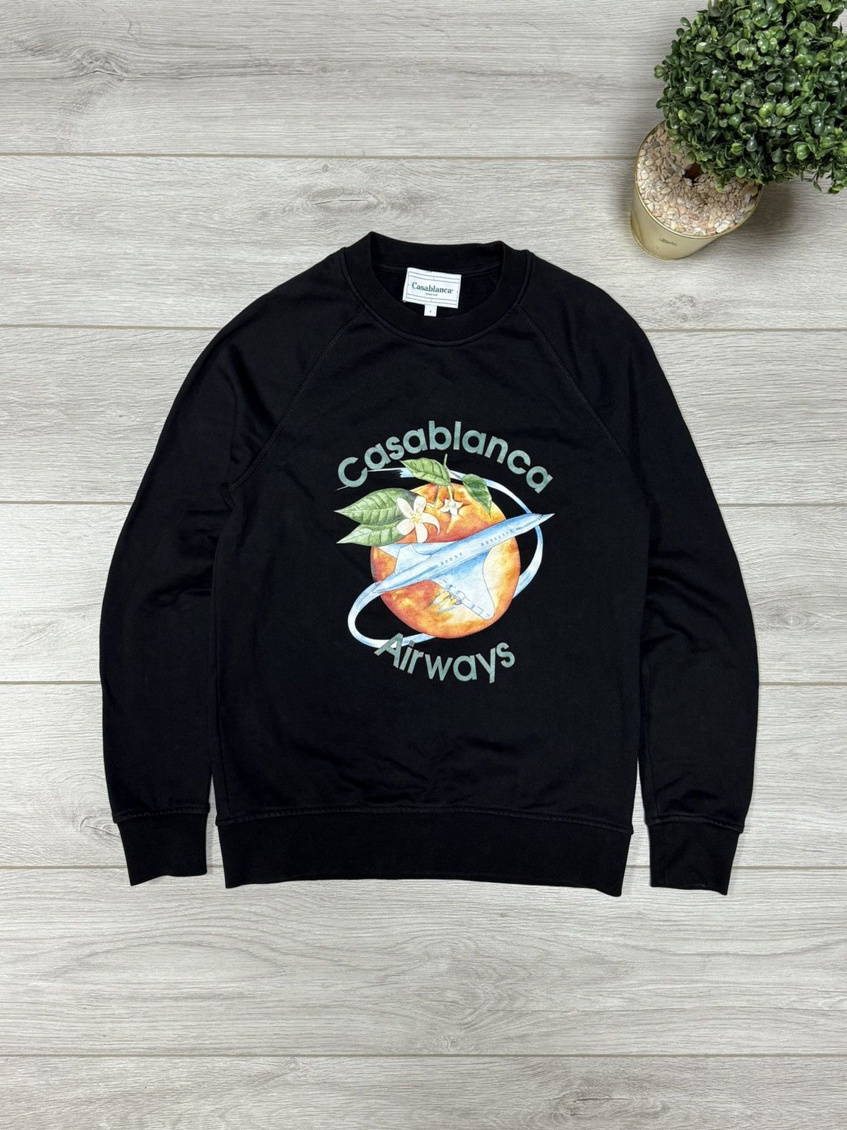 Casablanca Casablanca Airways Tennis Club Sweatshirt Size S orange Size US S / EU 44-46 / 1 - 1 Thumbnail