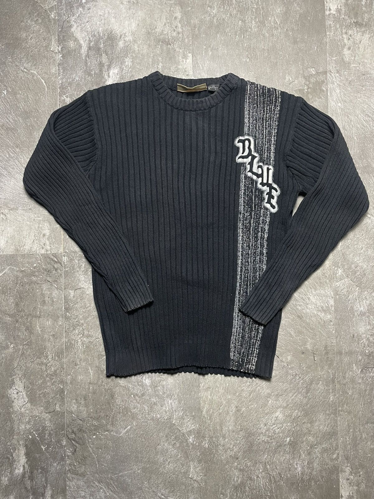 Vintage Vintage Y2K Diesel Logo Striped Opium Sweater Size US M / EU 48-50 / 2 - 1 Thumbnail