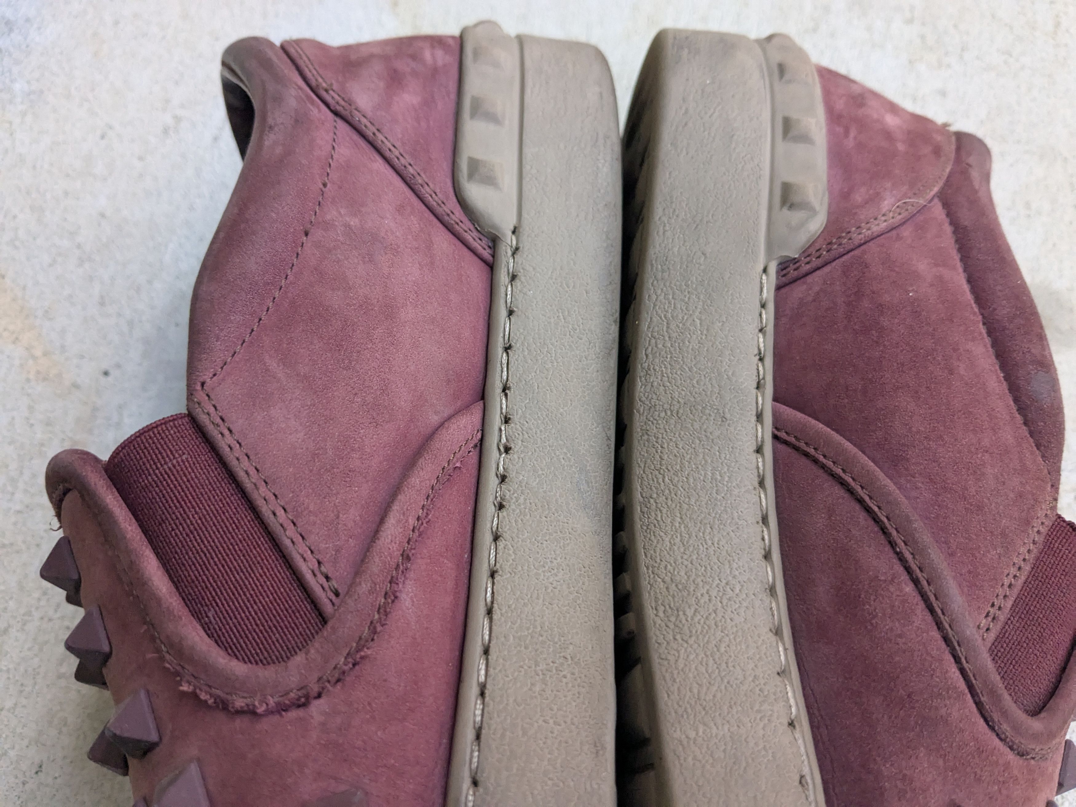 Valentino Valentino Slip On Sneakers Spikes Burgundy Red 8 41 Size US 8 / EU 41 - 7 Thumbnail