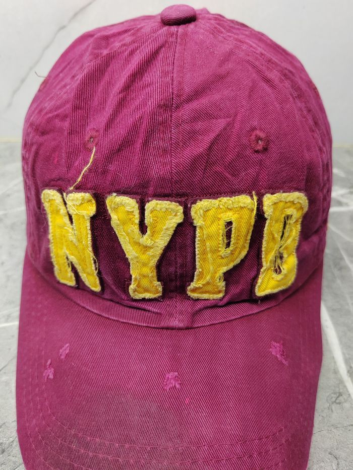 Japanese Brand Vintage NYPD Distressed Style Cap Hat Size ONE SIZE - 3 Thumbnail