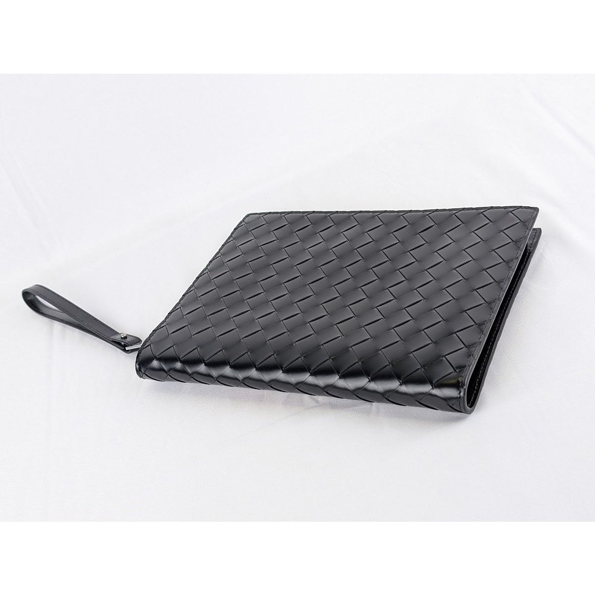 Bottega Veneta o1rshd1 Intrecciato Spazzolato Calf Documents in Nero Size ONE SIZE - 1 Thumbnail