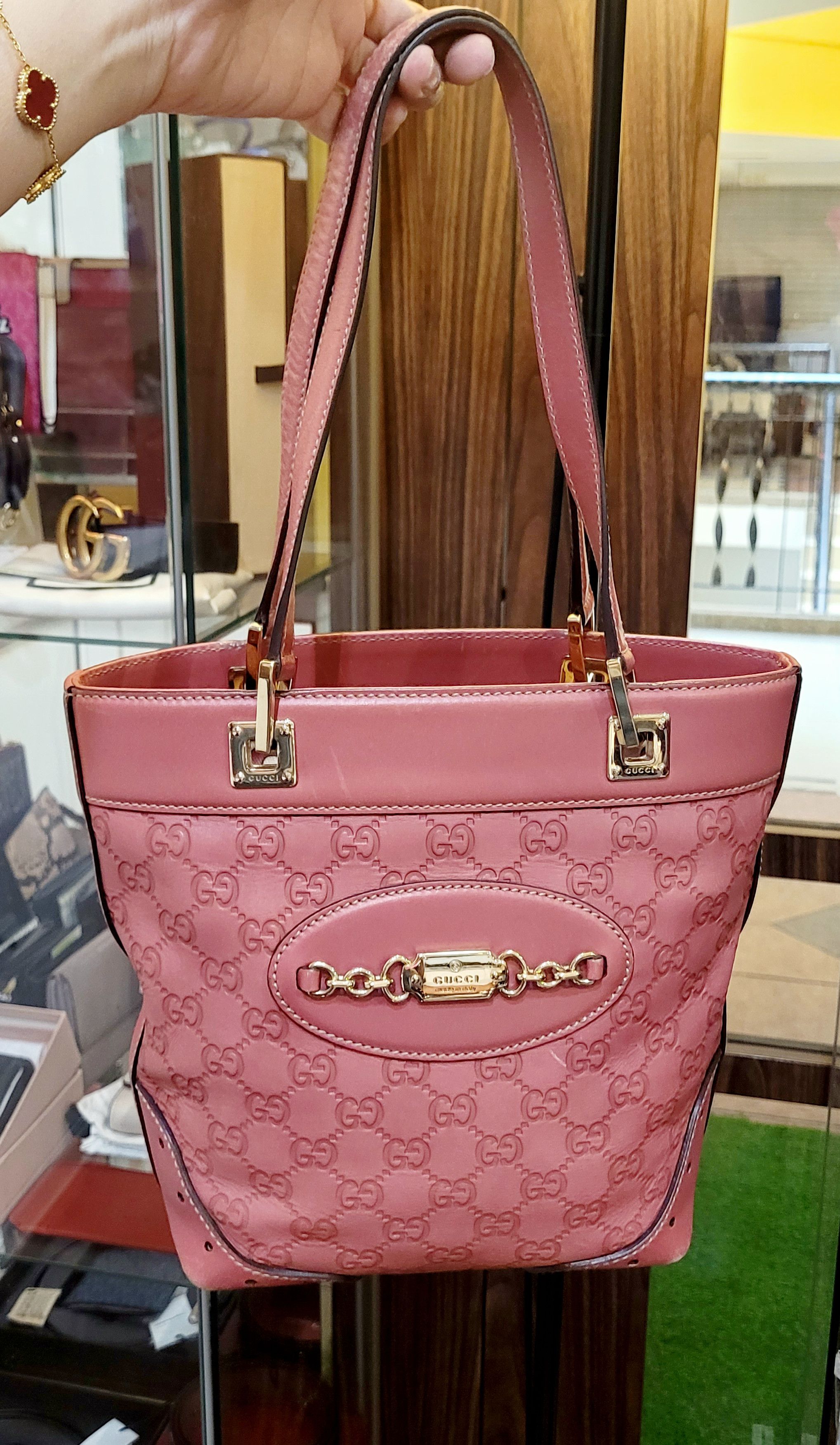 Gucci Gucci GG Guccissima Punch Tote Handbag 145994 Size ONE SIZE - 1 Thumbnail
