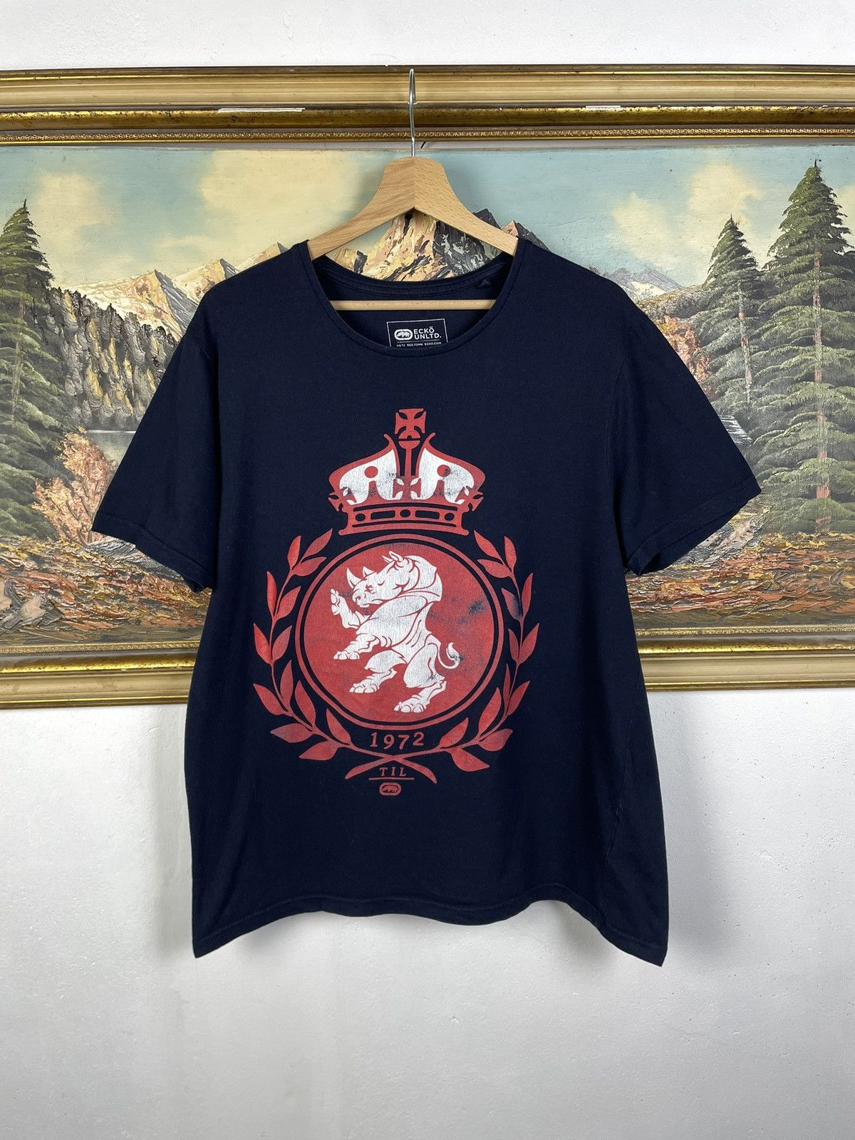 Ecko Unltd. Ecko Untld. Vintage Y2k Navy Tee Skate Swag Hiphop Baggy Size US L / EU 52-54 / 3 - 1 Thumbnail
