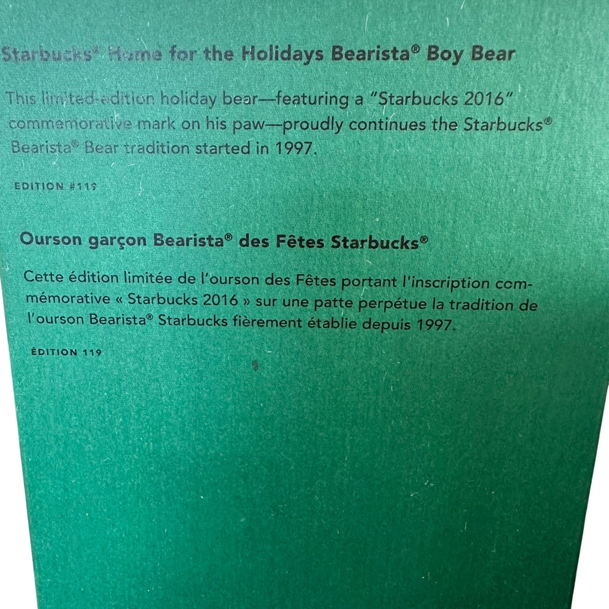 Other Starbucks 2016 Limited Edition Bearista Boy and Girl Bears H Size ONE SIZE - 12 Thumbnail