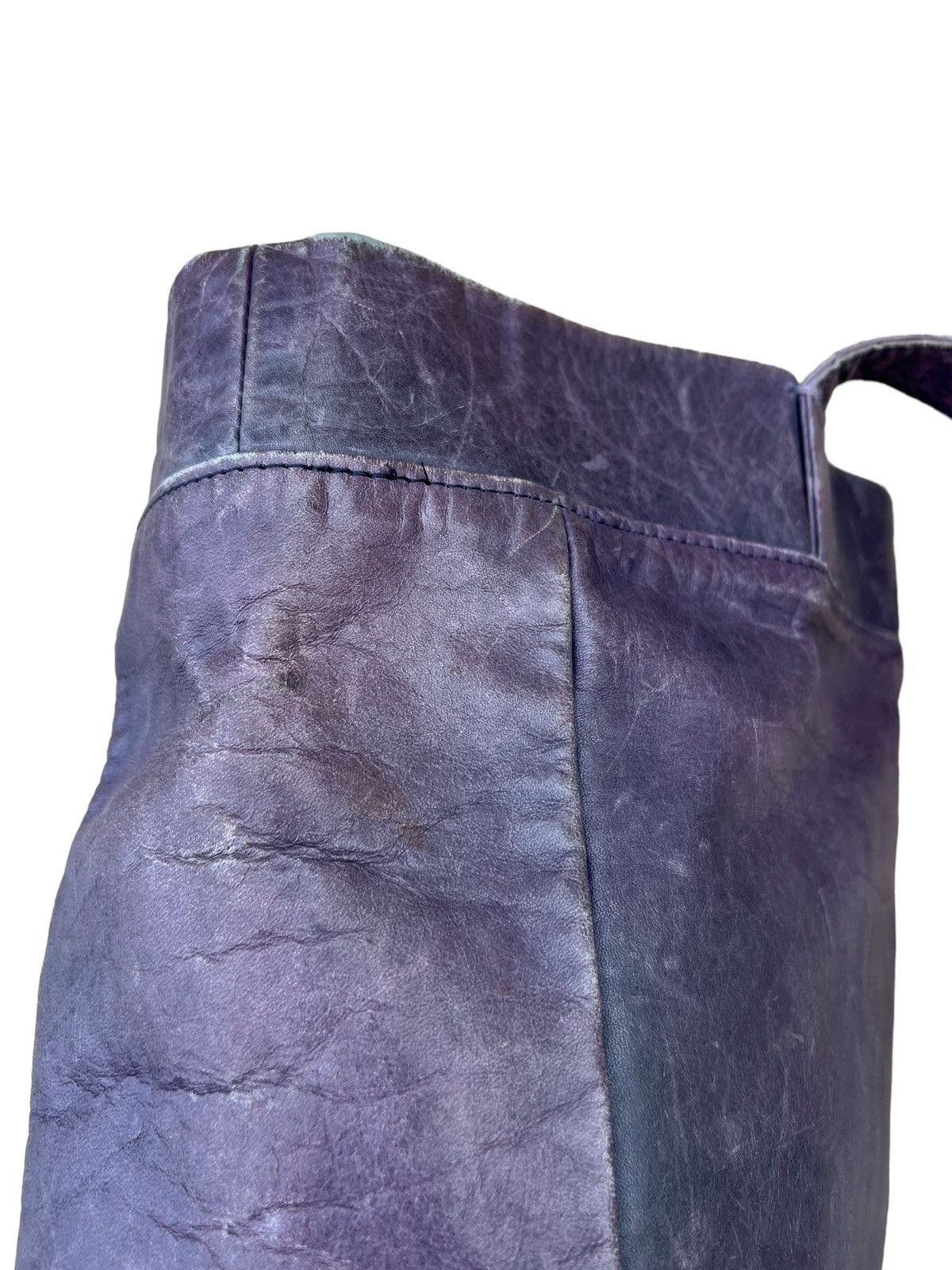 Attachment Attachment X United Arrows Distress Patina Leather Tote Bag Size ONE SIZE - 5 Thumbnail