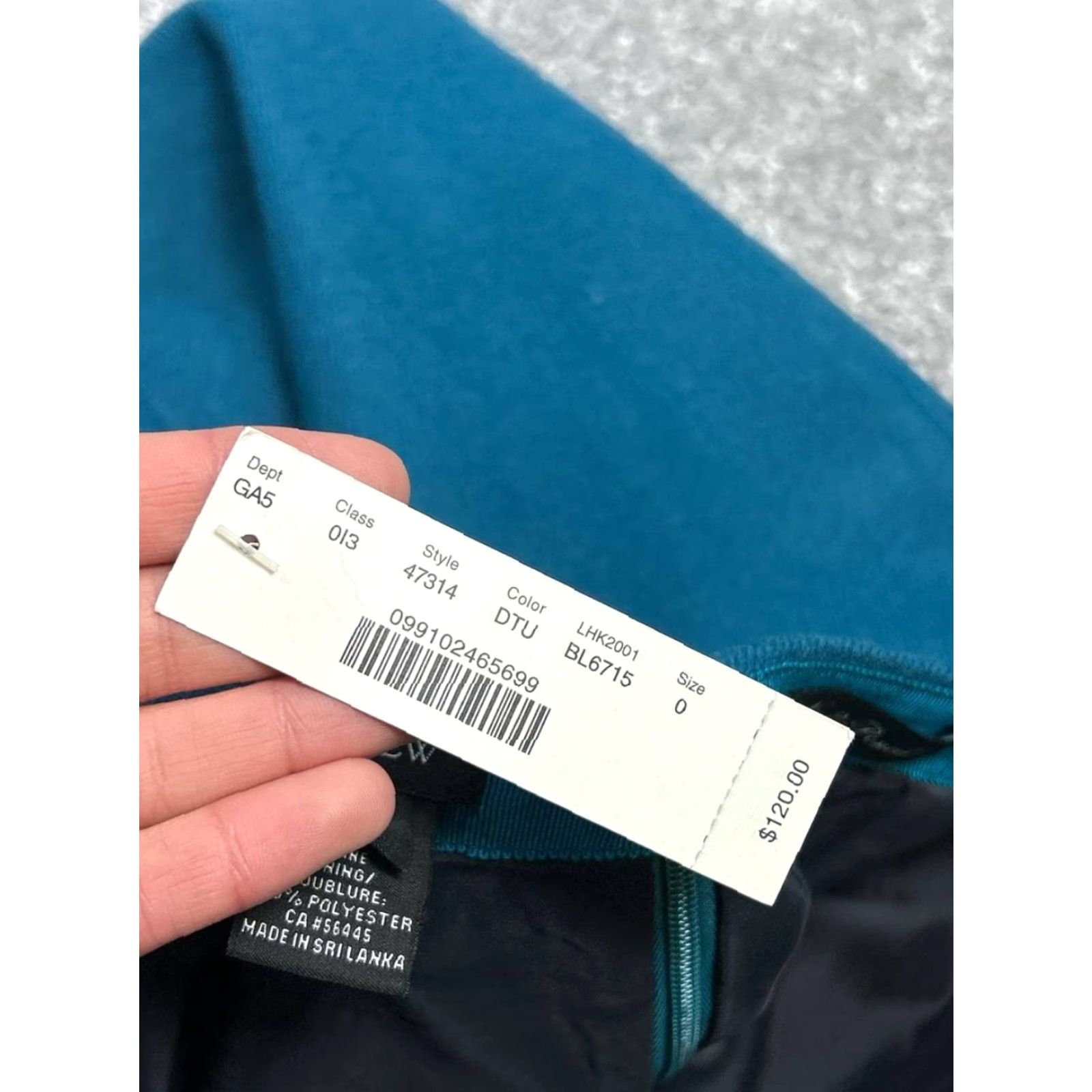 J.Crew J.CREW No 2 Pencil Skirt Womens 0 Blue Wool Polyester Lined Back Slit Zip Short Size 25" / US 0 / IT 36 - 7 Thumbnail