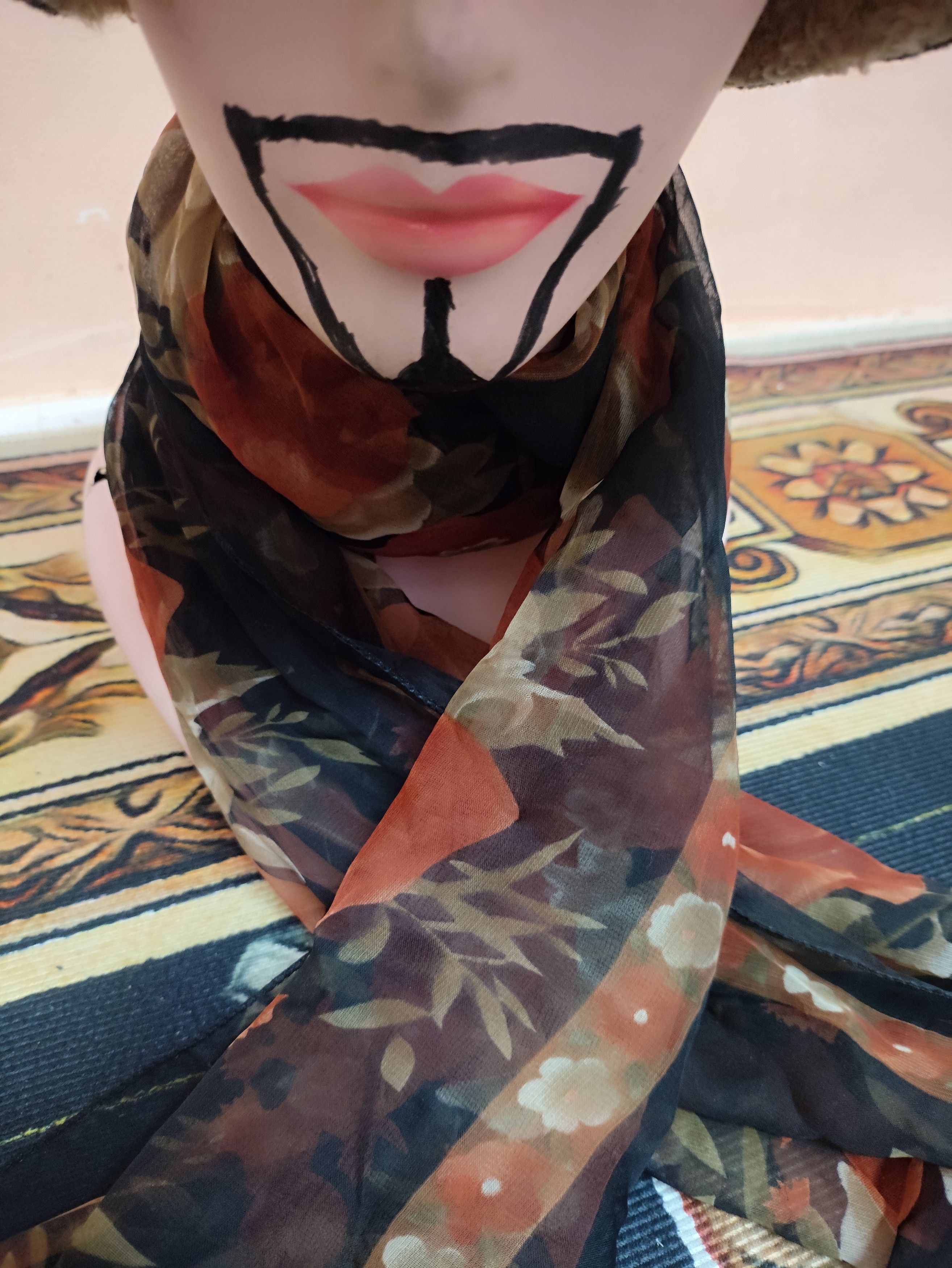 Designer × Vintage Vintage Scarves Scaft Winter Xmas Size ONE SIZE - 5 Thumbnail