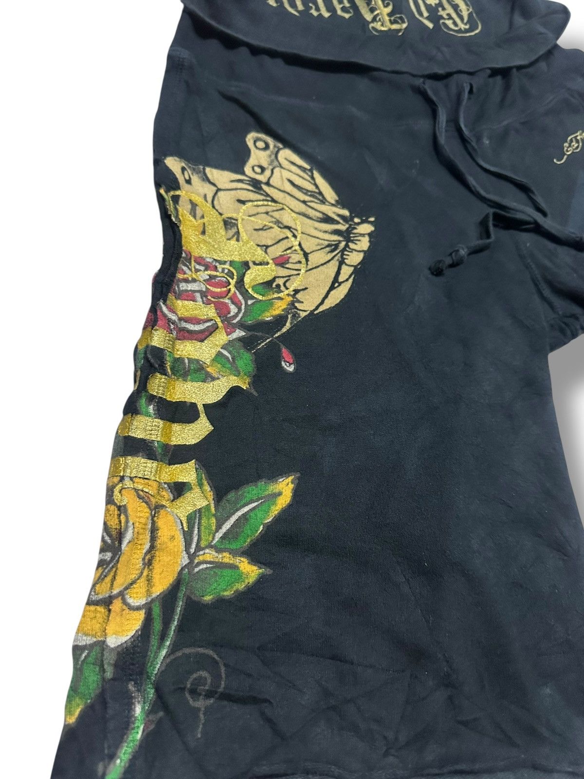Ed Hardy Ed Hardy Vintage Shortpant Butterfly Embodied Faded Wash. Size US 30 / EU 46 - 5 Thumbnail