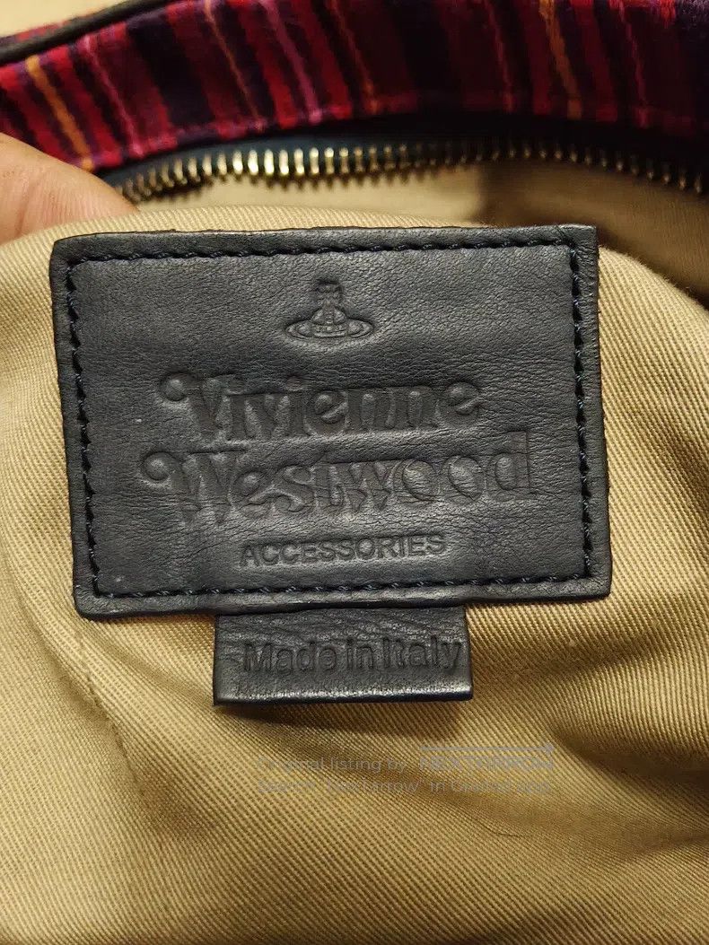 Other Vivienne Westwood size os Striped Bow Handbag, Purple with Size ONE SIZE - 7 Thumbnail