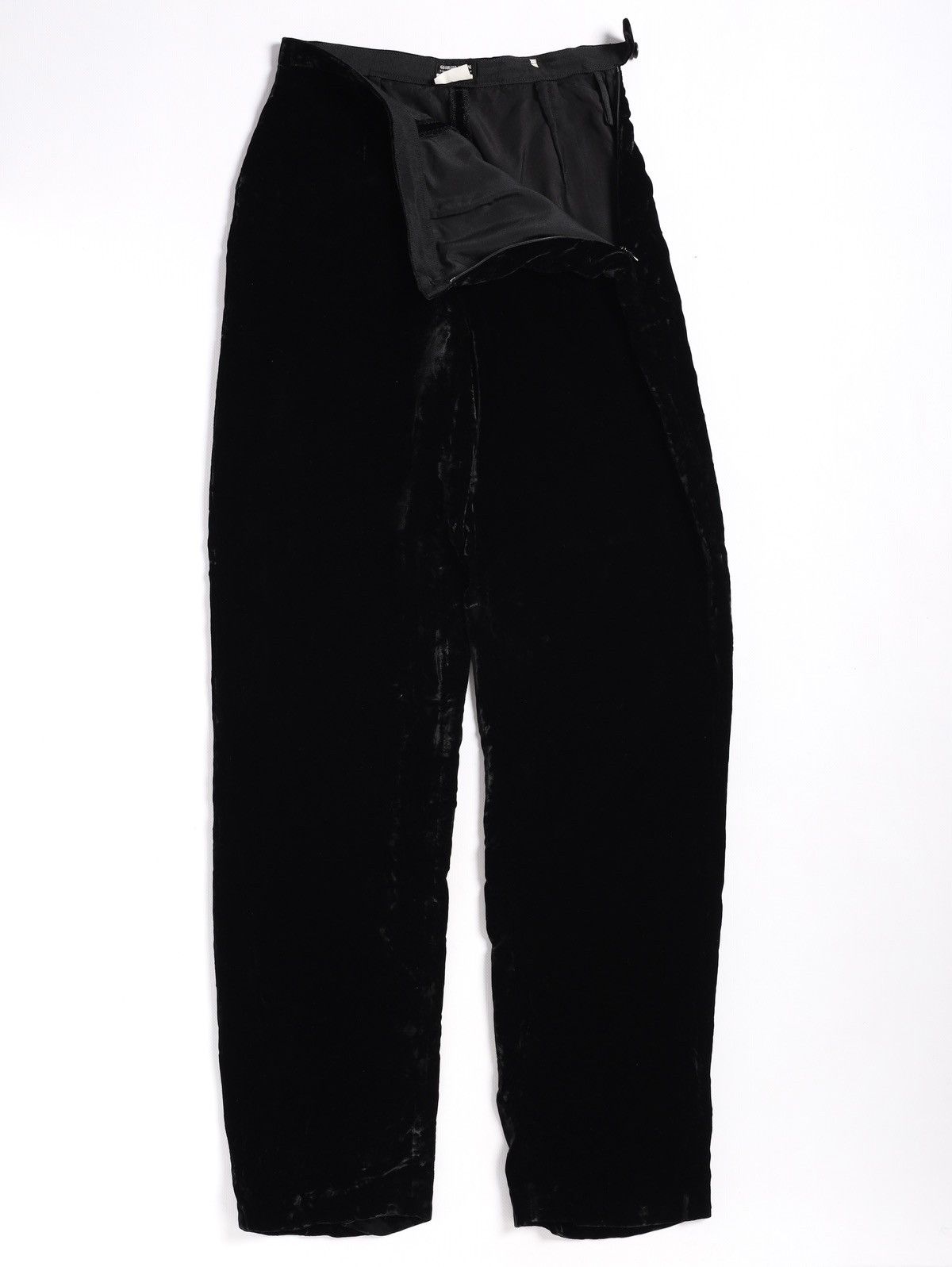 Giorgio Armani Giorgio Armani Vintage Velour Soft Pants Trousers Black Size 27" / US 4 / IT 40 - 1 Thumbnail