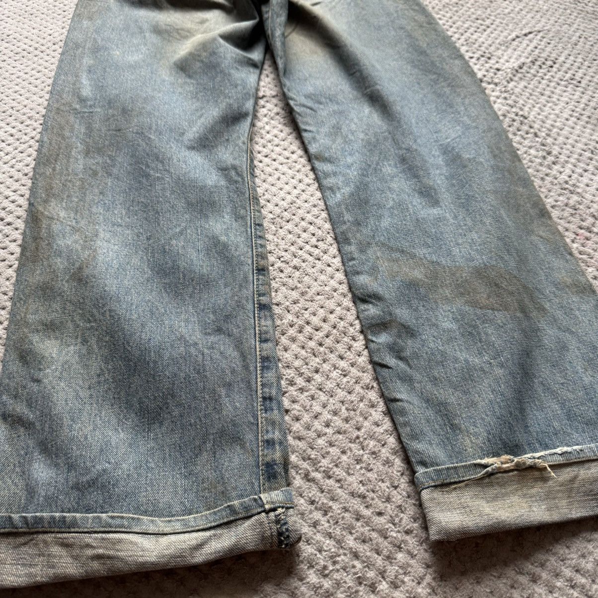 Levi's Vintage Clothing Levis E 503 B-XX 1996 Distressed Selvedge 1970 Aging Denim Size US 32 / EU 48 - 7 Thumbnail