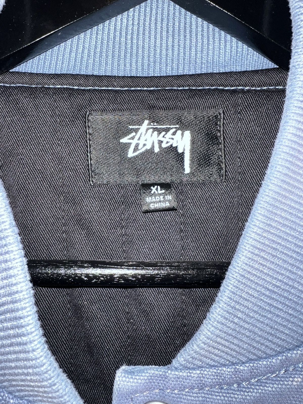 Stussy Stussy ghost logo varsity jacket Size US XL / EU 56 / 4 - 3 Thumbnail