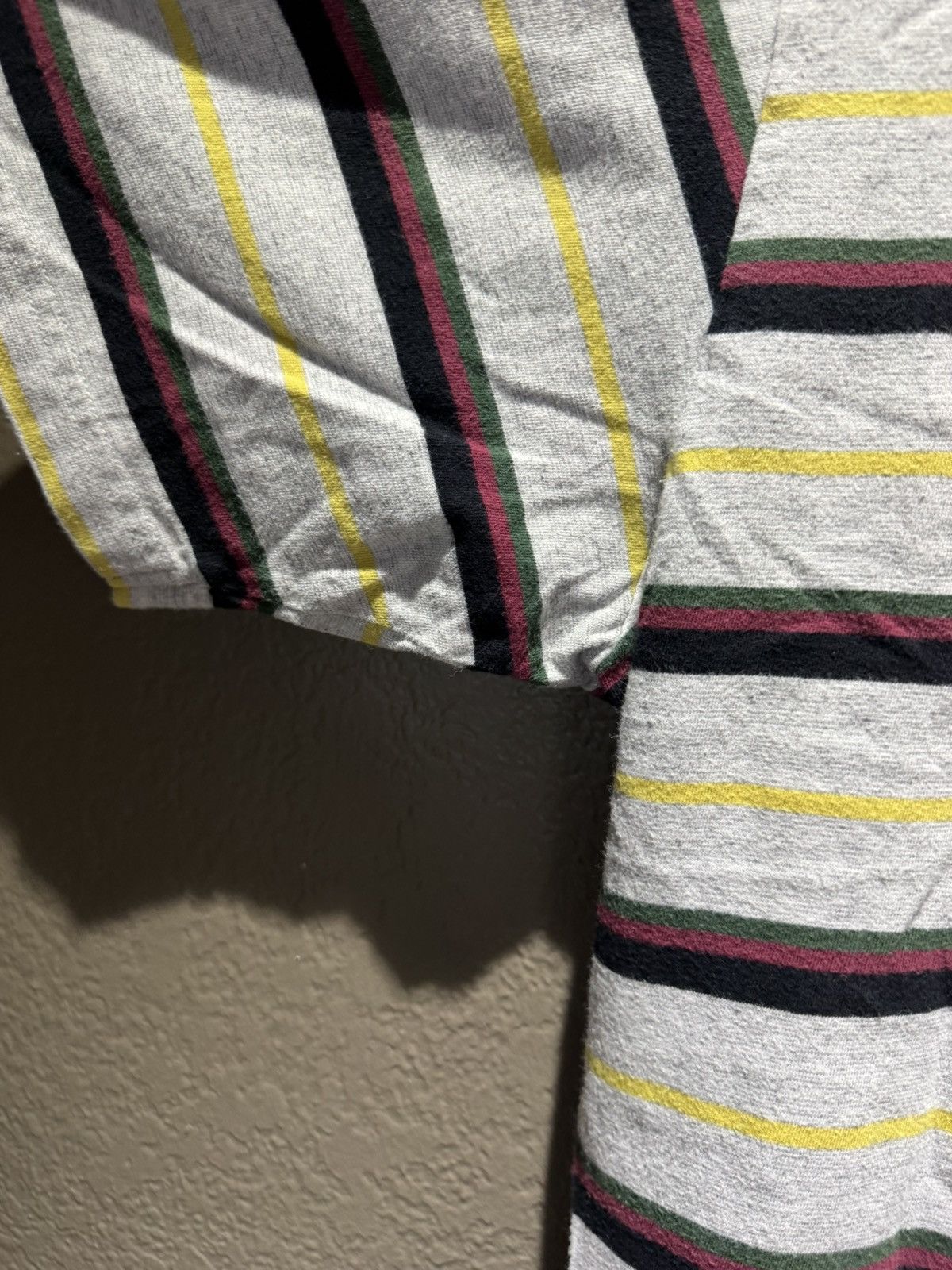 Supreme Supreme Gonz Logo Striped Tee Medium Rasta Green Red Yellow Size US M / EU 48-50 / 2 - 9 Thumbnail