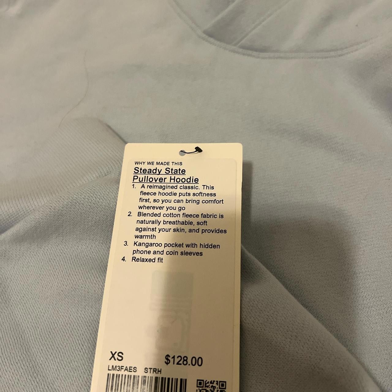 Lululemon Lululemon Steady State Pullover Hoodie ColourStarch Blue Size US XS / EU 42 / 0 - 3 Thumbnail