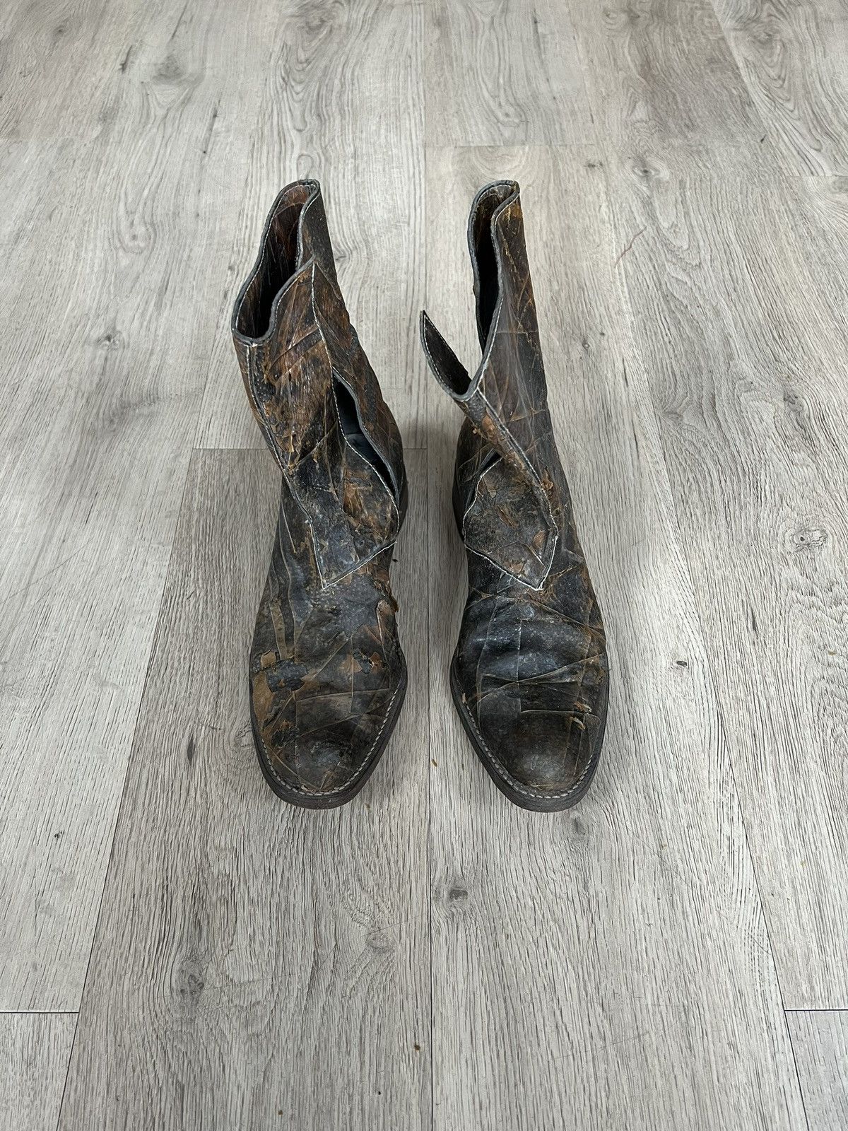 Carol Christian Poell CCP Rubber Tape boots Size US 9 / IT 39 - 4 Thumbnail