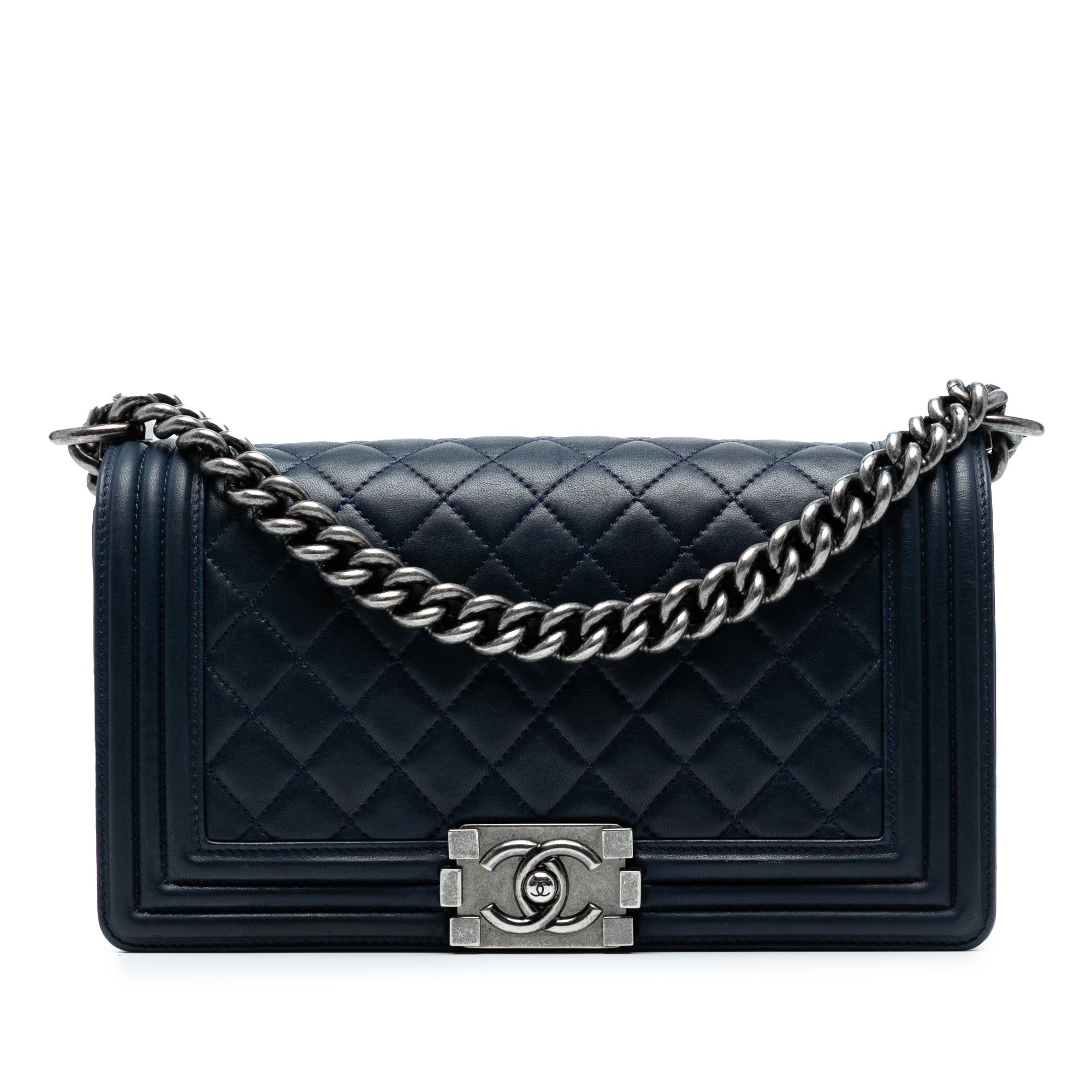 Chanel Old Medium Quilted Lambskin Boy Flap Size ONE SIZE - 1 Thumbnail