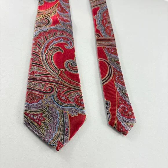 Nordstrom Nordstrom Men's Shop Red / Multi Paisley Men's Tie Size ONE SIZE - 2 Thumbnail