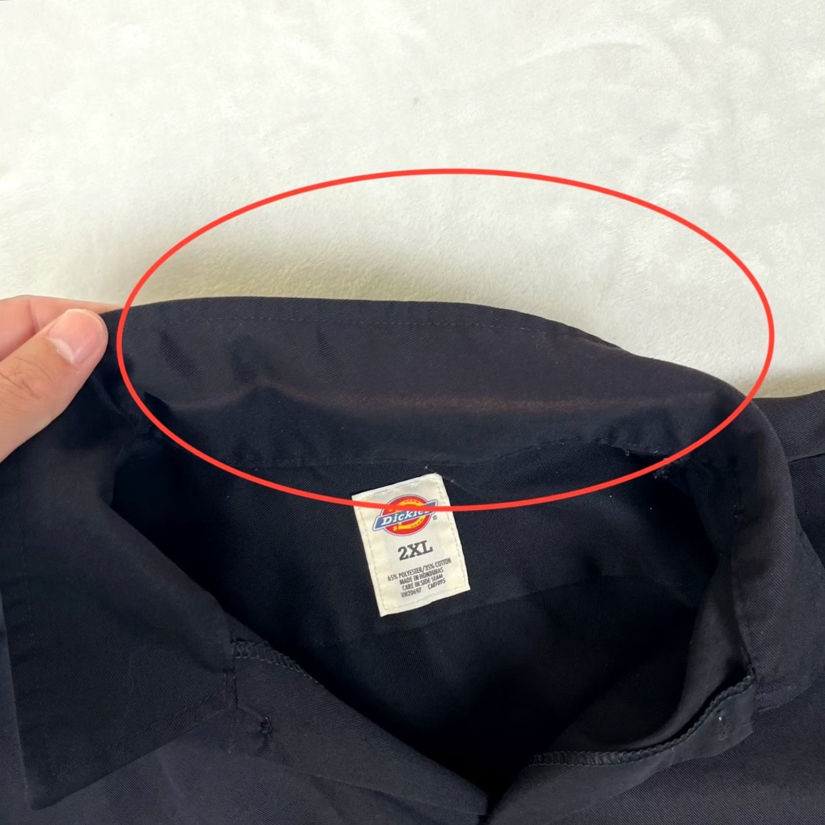 Dickies Dickies Shirt Mens 2XL Solid Black Long Sleeve Button Front Workwear Shirt Size US XXL / EU 58 / 5 - 6 Thumbnail