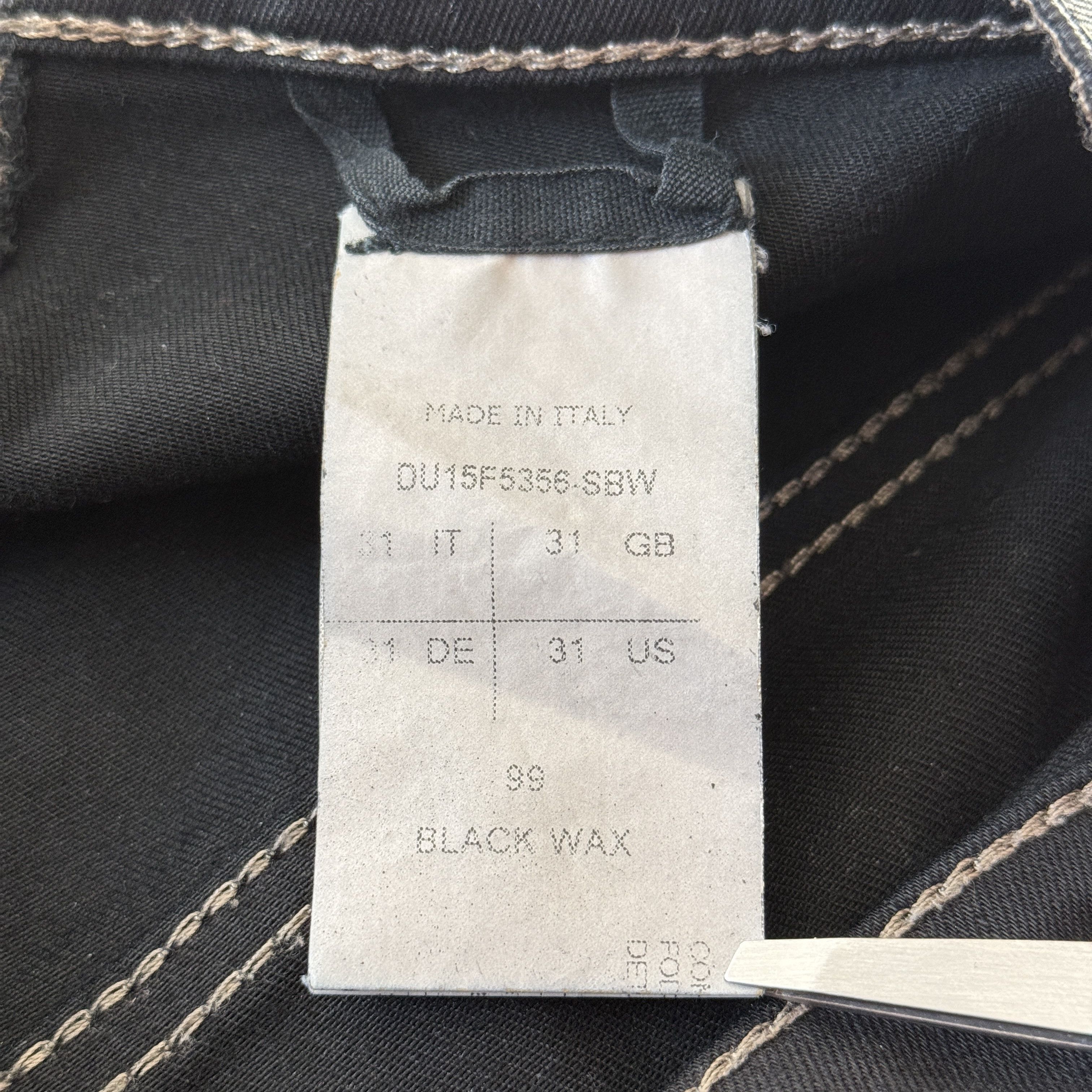 Rick Owens Rick Owens FW15 “Black Wax” Memphis Denim Size US 31 - 7 Thumbnail