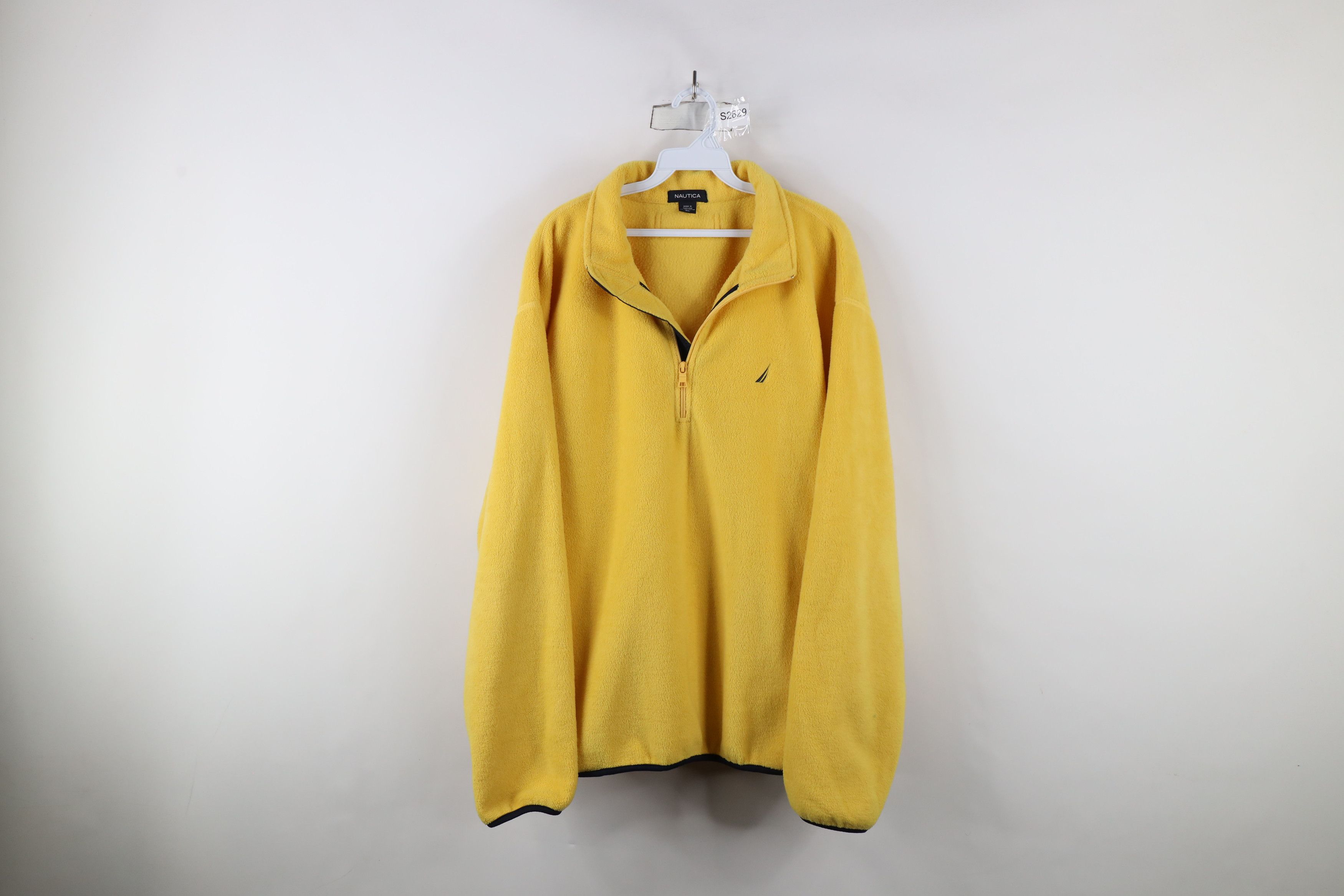 Nautica × Vintage Vintage 90s Nautica Sailboat Zip Fleece Pullover Sweater Size US XL / EU 56 / 4 - 1 Thumbnail