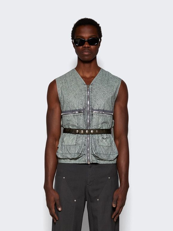 Givenchy o1mle0226 Crackled Effect Vest in Gray Size US XL / EU 56 / 4 - 3 Thumbnail