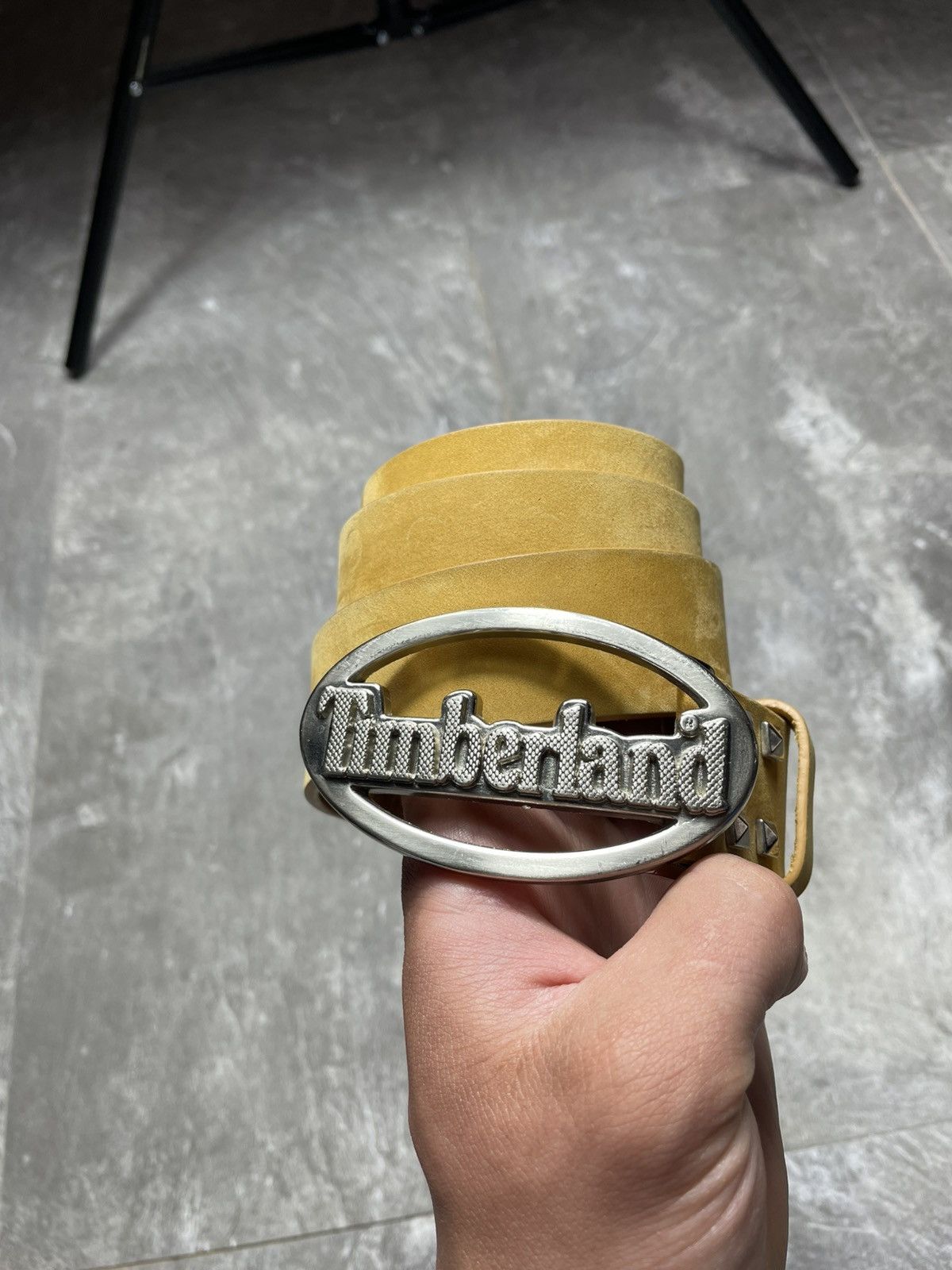 Timberland Vintage Timberland Big Logo Nubuck Leather Belt Rare Size ONE SIZE - 2 Thumbnail