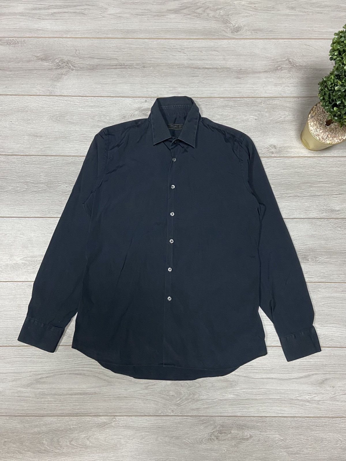 Prada Prada milano vintage shirt buttons Size US XL / EU 56 / 4 - 1 Thumbnail