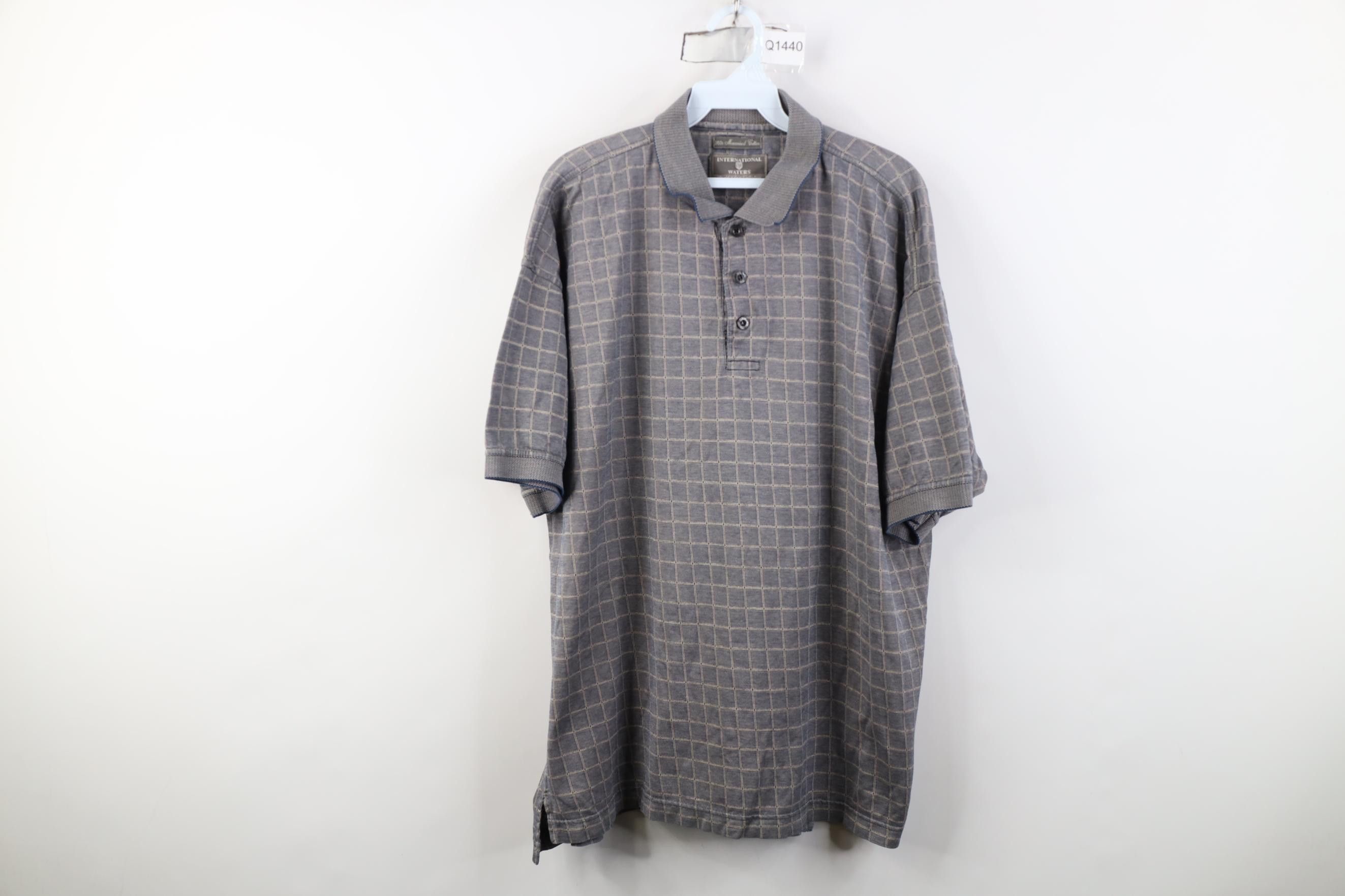 Vintage Vintage 90s Streetwear Checkered Collared Golf Polo Shirt Size US XL / EU 56 / 4 - 1 Thumbnail