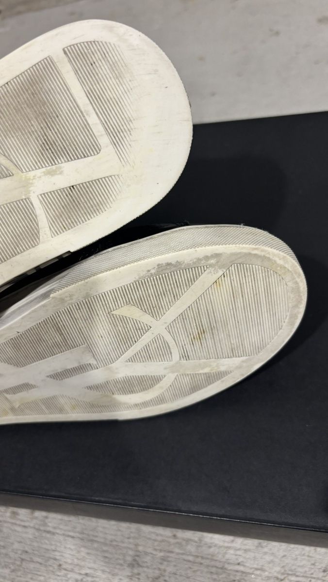 Saint Laurent Paris Saint Laurent Paris “Smoking Forever” High Top Sneaker Size US 5.5 / EU 38 - 21 Thumbnail