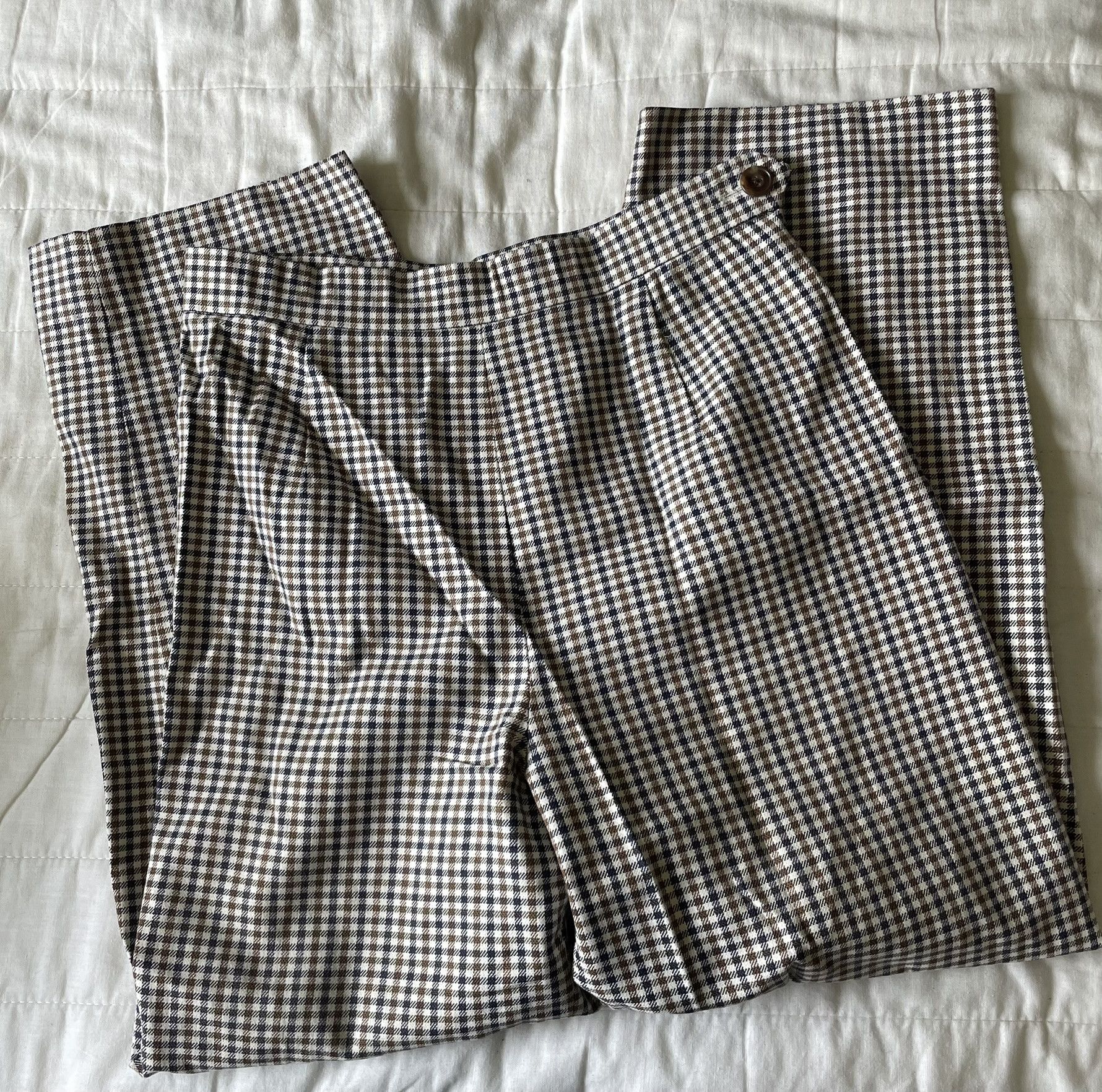 Aquascutum Aquascutum of London Checked Trousers Size 28" / US 6 / IT 42 - 1 Thumbnail
