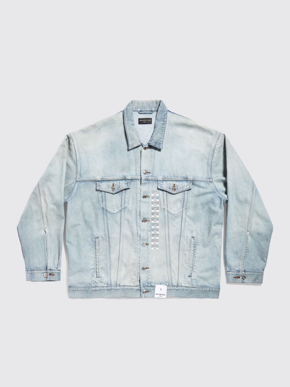 image of Balenciaga Jacket Men Blue (Size Medium)