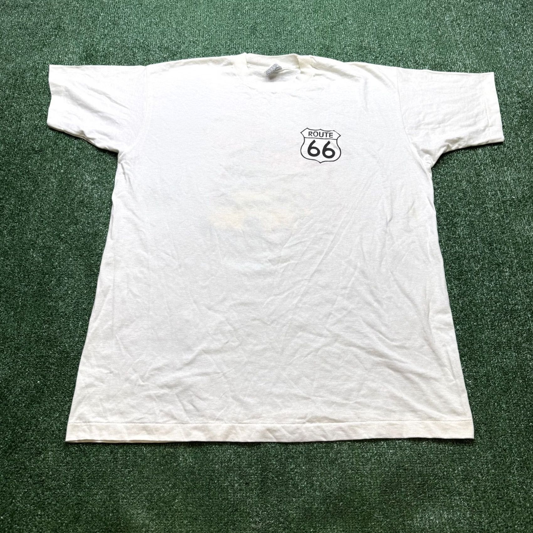 Route 66 VINTAGE 80s Boa Sportswear T Shirt Mens Size 2XL White Short Sleeve Route 66 Size US XXL / EU 58 / 5 - 6 Thumbnail