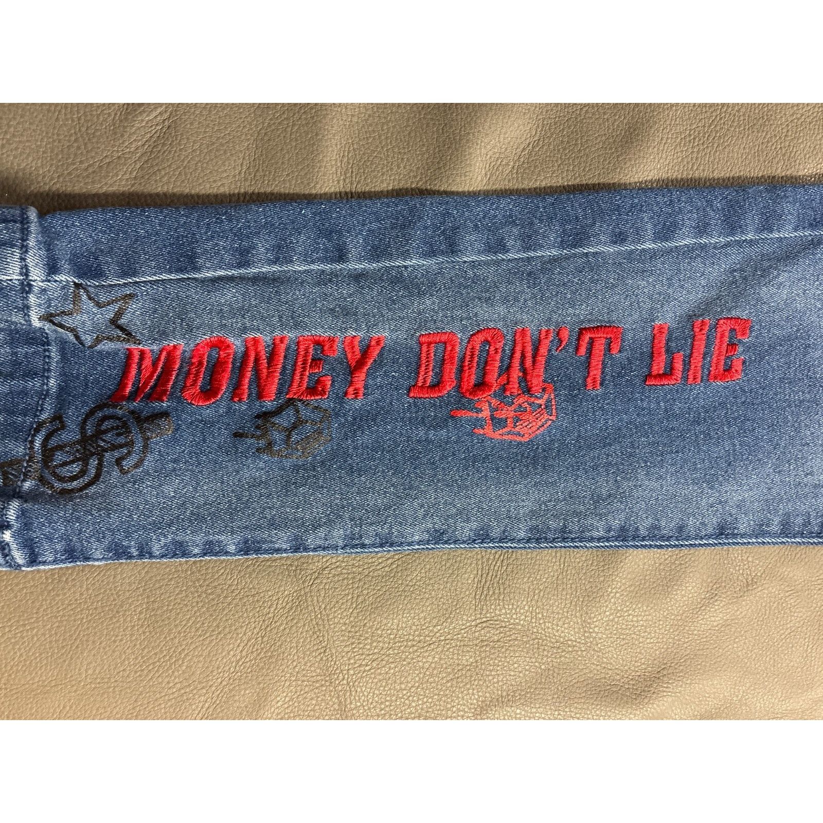 Pike Brothers Black Pike Graphic Denim Jeans Men’s 32x32 Streetwear Size US 32 / EU 48 - 5 Thumbnail