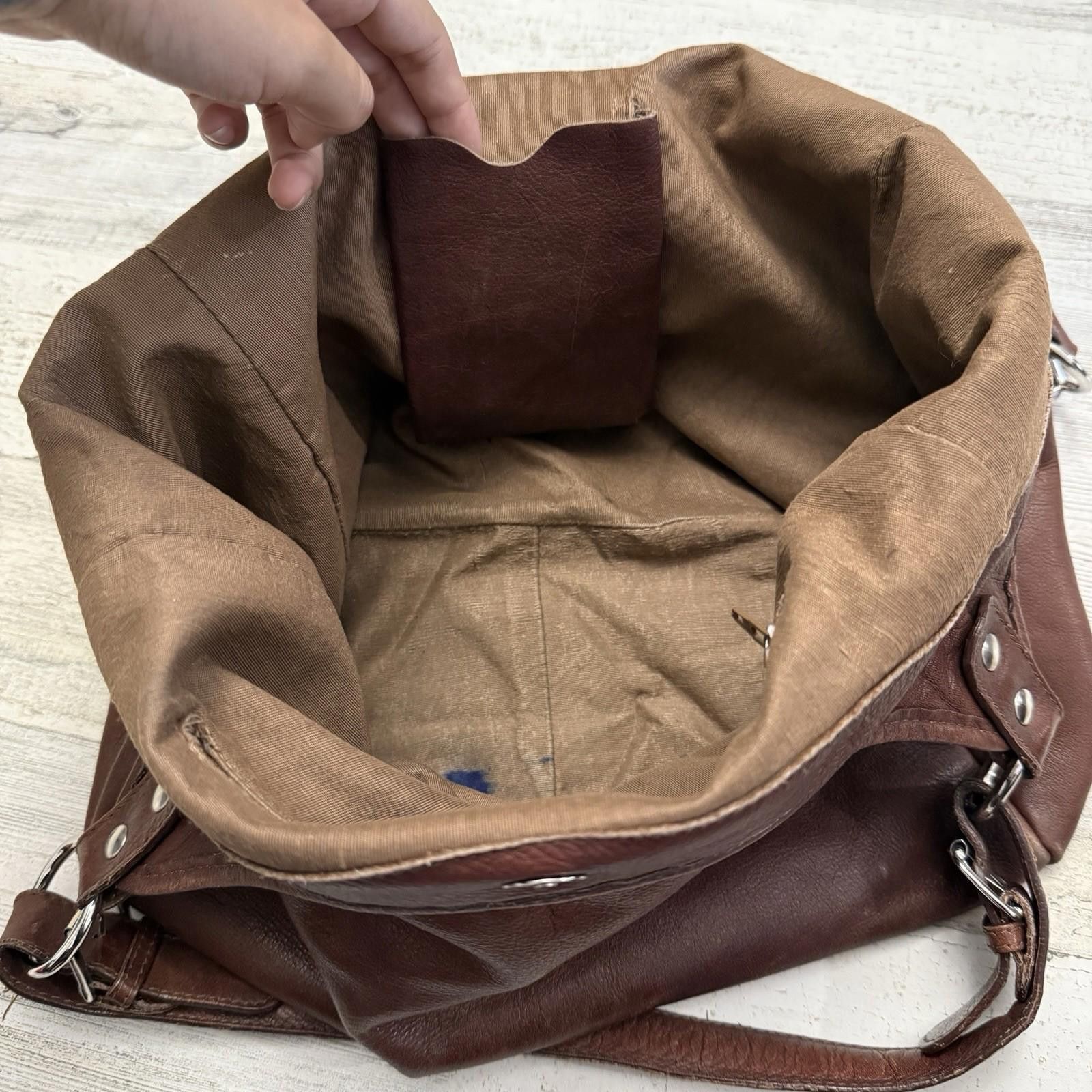 Designer Maurizio Taiuti Leather Stud Bag Size ONE SIZE - 5 Thumbnail