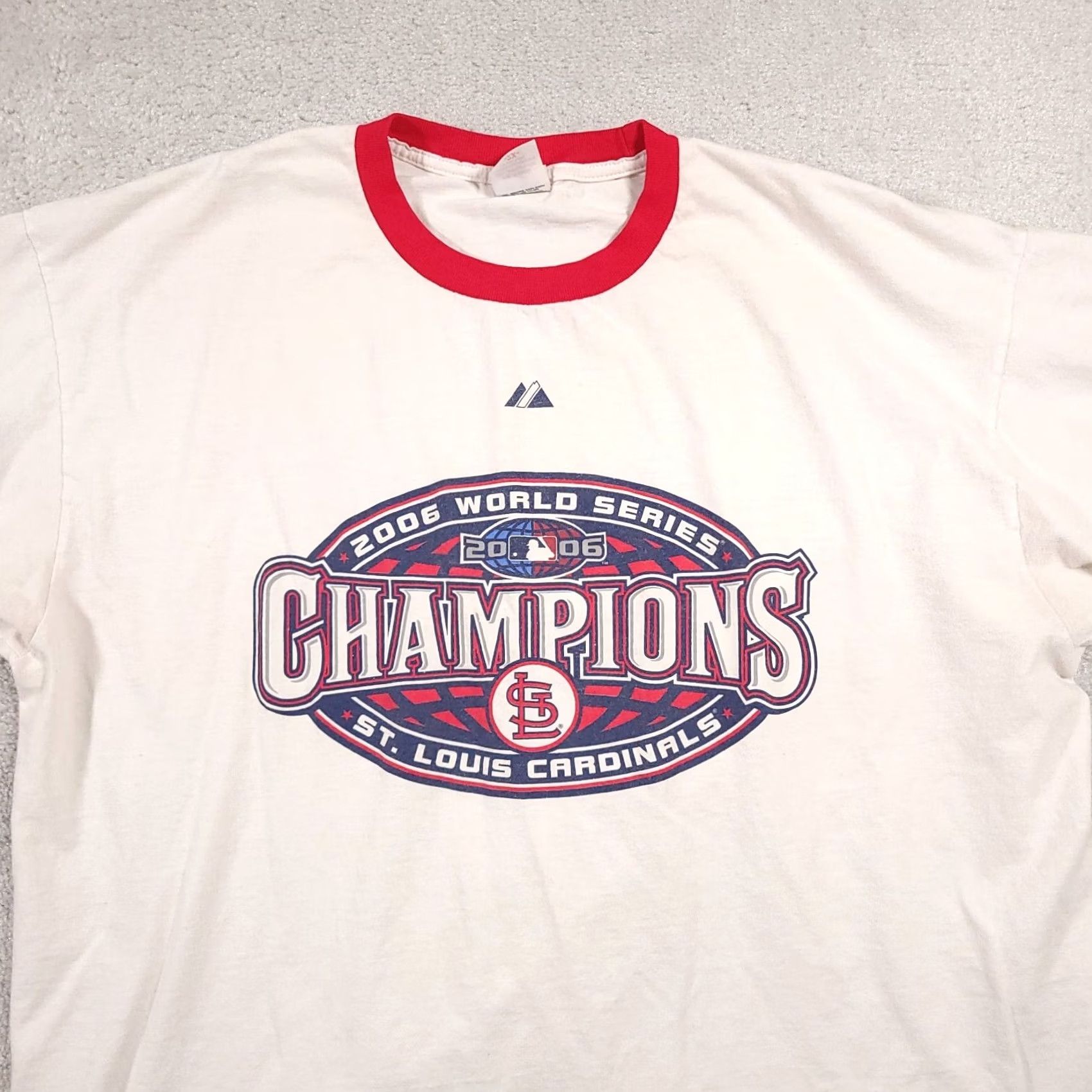 Vintage VINTAGE Cardinals Shirt Mens 2X White Ringer 2006 World Series Champions MLB Y2K Size US XXL / EU 58 / 5 - 3 Thumbnail