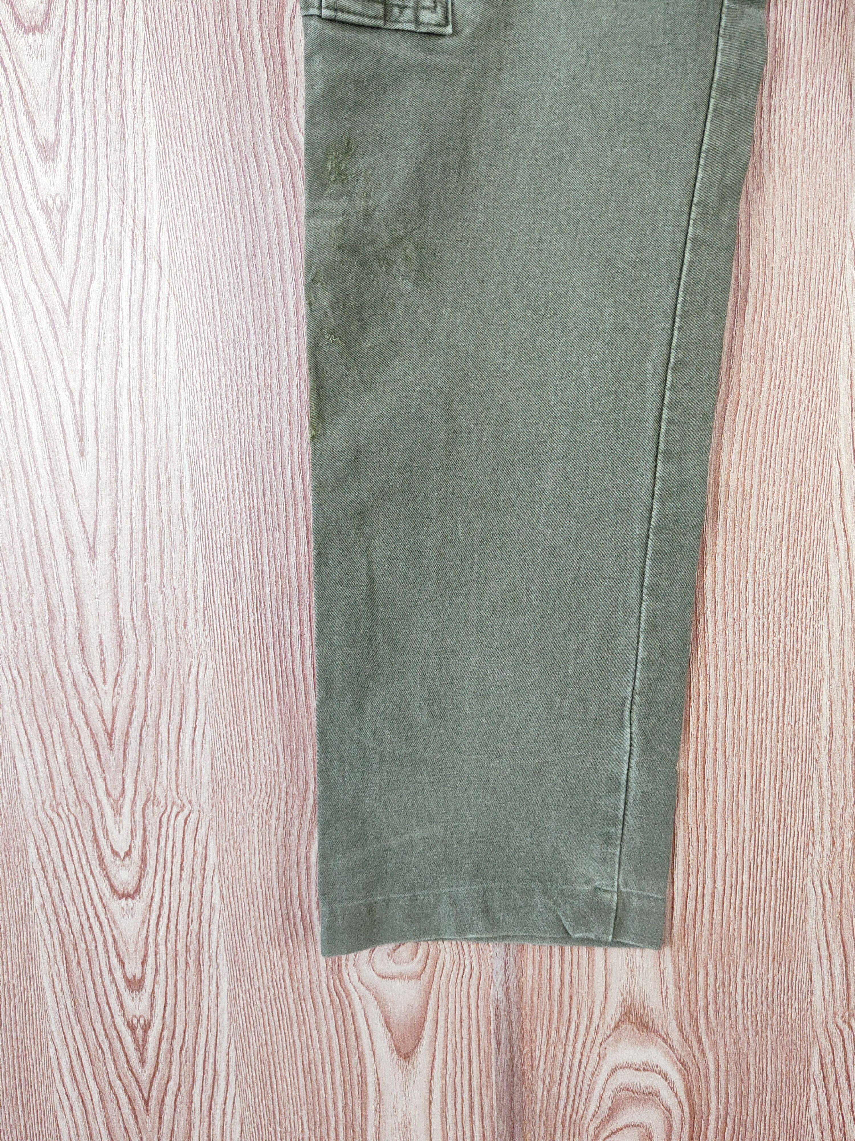 Japanese Brand Back Number Green Multipocket Tactical Cargo Pants #W637 Size US 31 - 4 Thumbnail