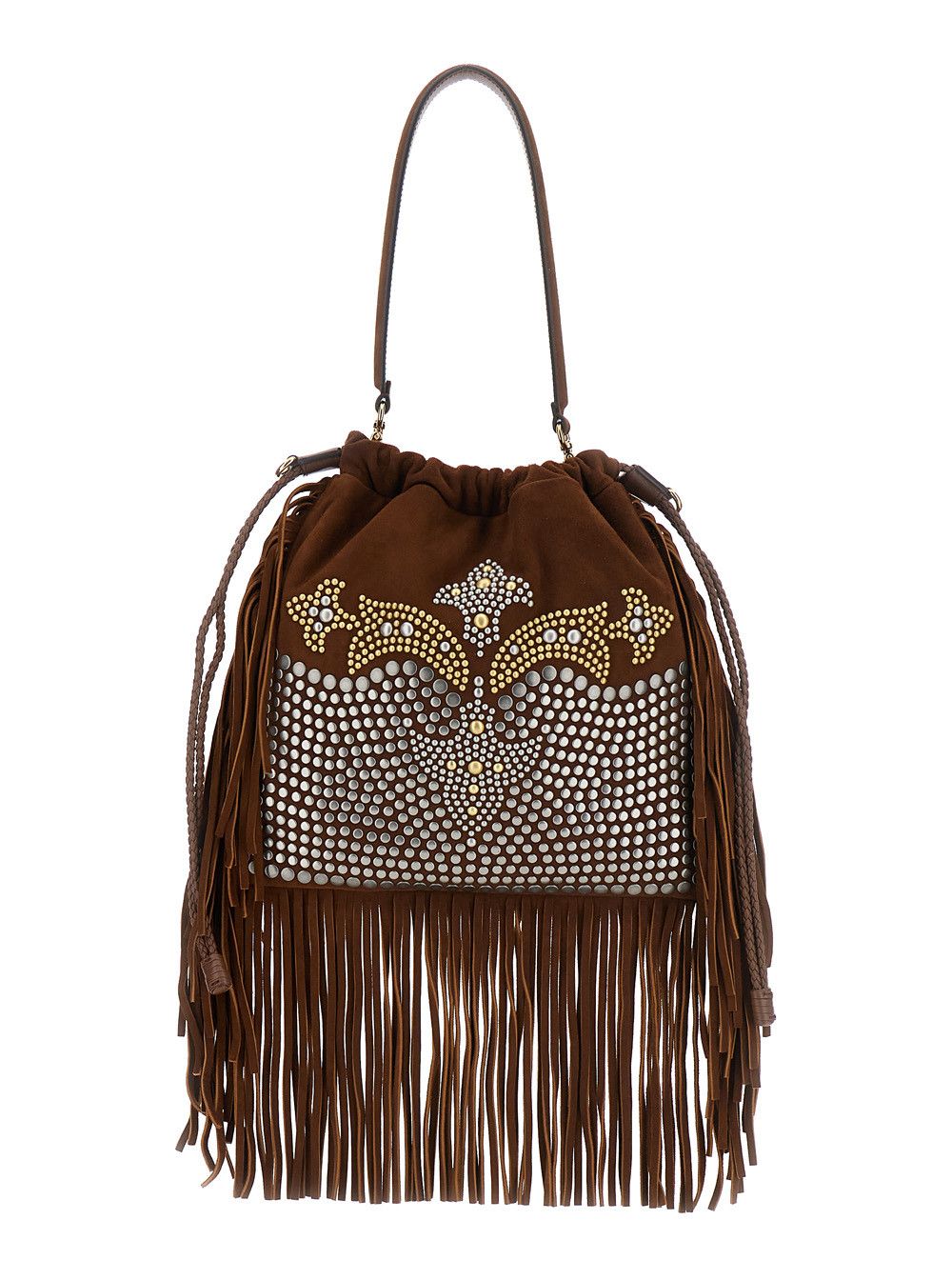 Etro Shoulder Bag 'FRINGED BAG' with Brown Leather Fringes for Women Size ONE SIZE - 1 Thumbnail