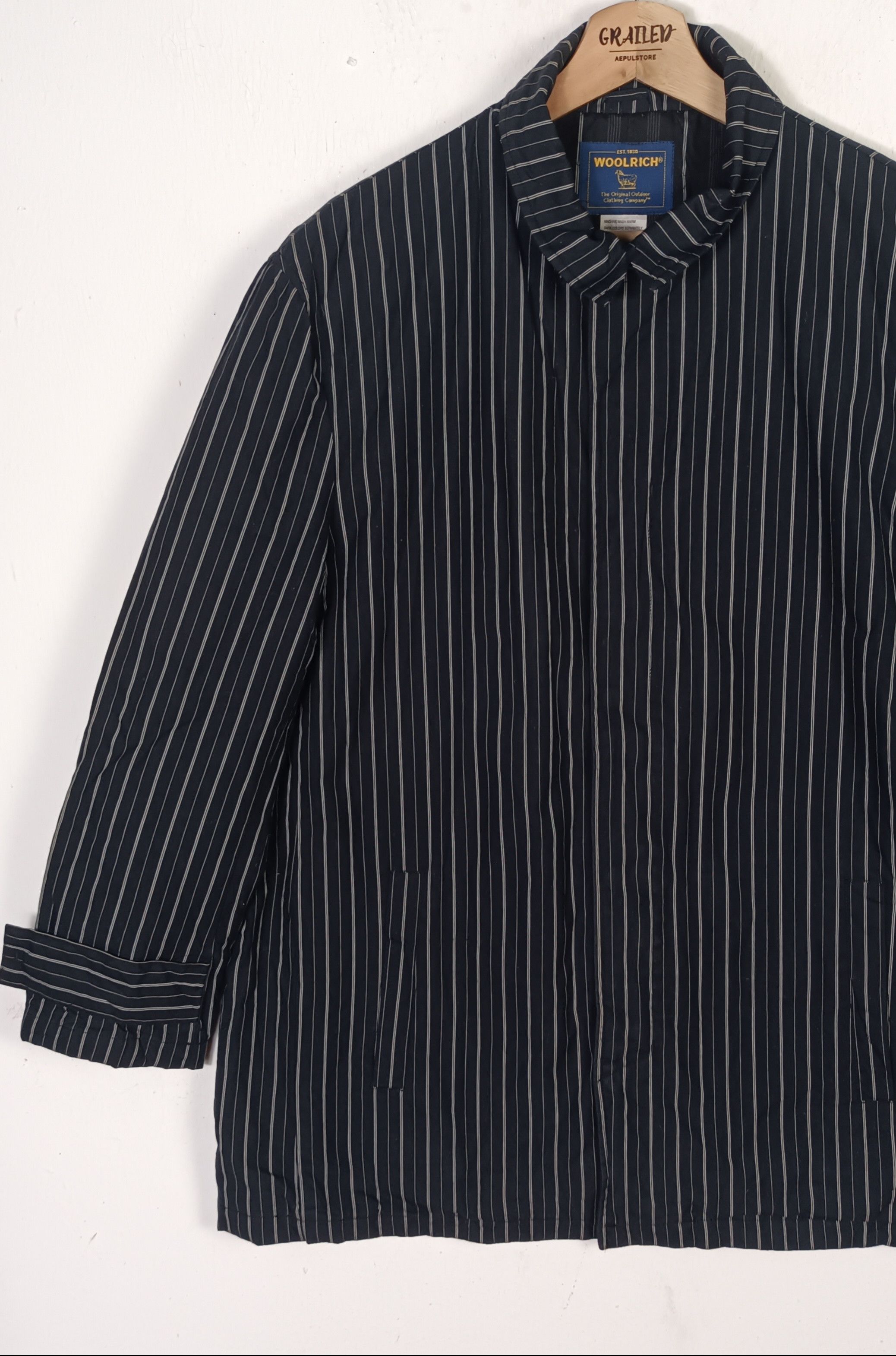 Woolrich Woolen Mills Woolrich Striped Padded Men Jacket Size US L / EU 52-54 / 3 - 4 Thumbnail