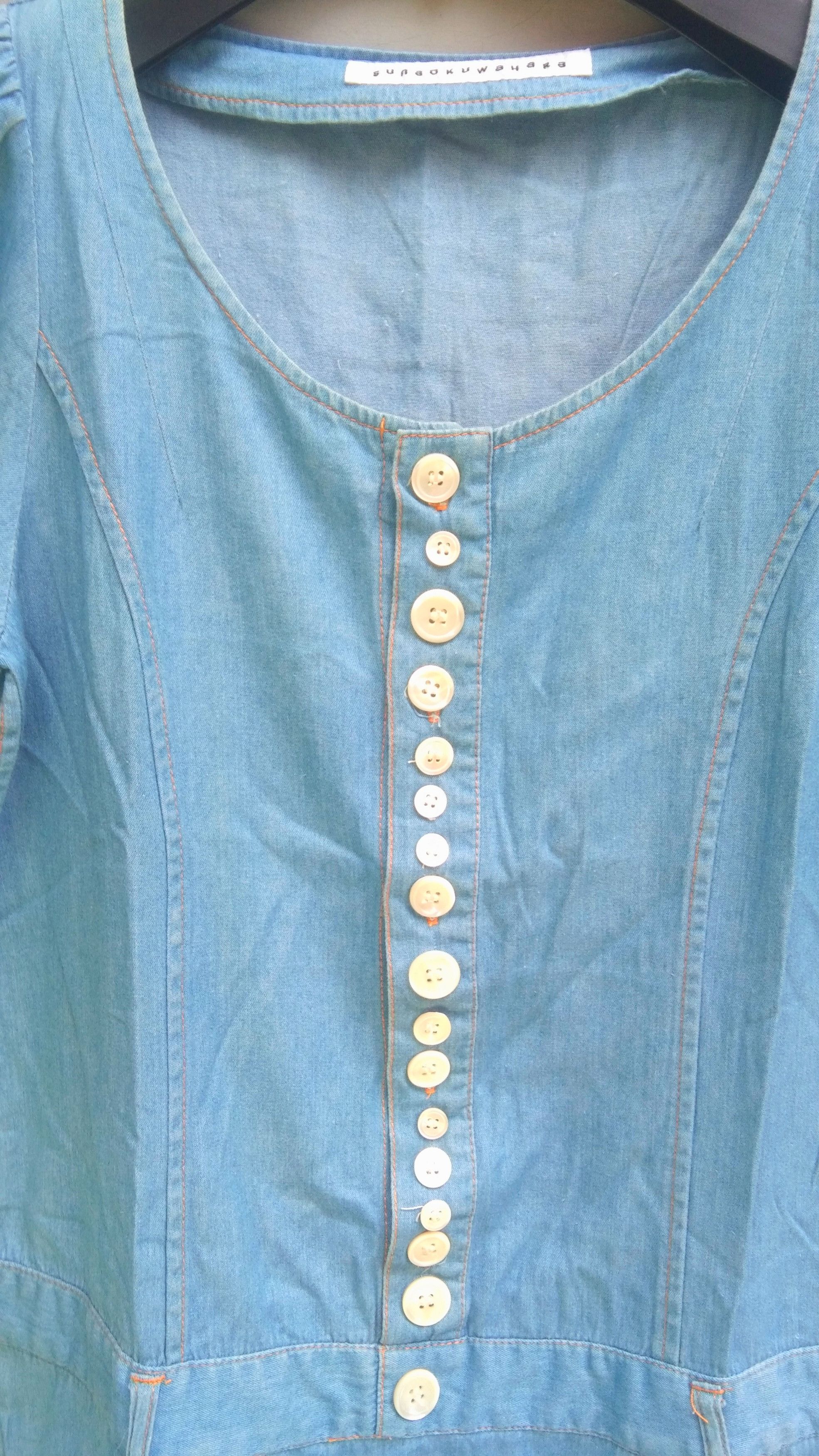 Issey Miyake × Sunao Kuwahara × Vintage Sunao kuwahara pocket blue dress Size M / US 6-8 / IT 42-44 - 4 Thumbnail