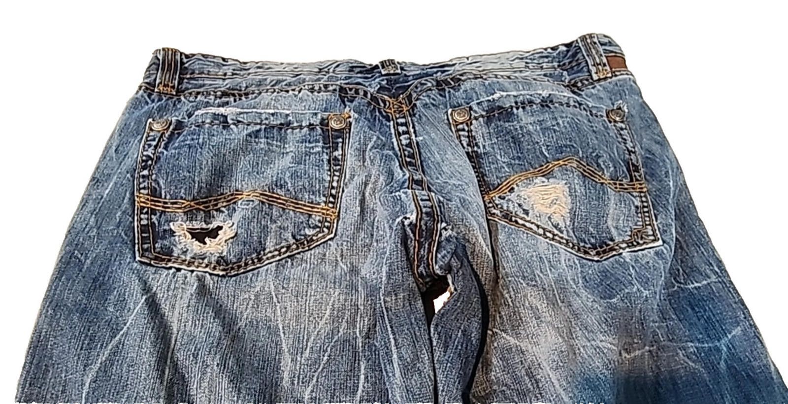 Other Rivet De Cru Big Baggy Jeans Distressed USA Actual 40W x 32L Size US 40 / EU 56 - 14 Thumbnail