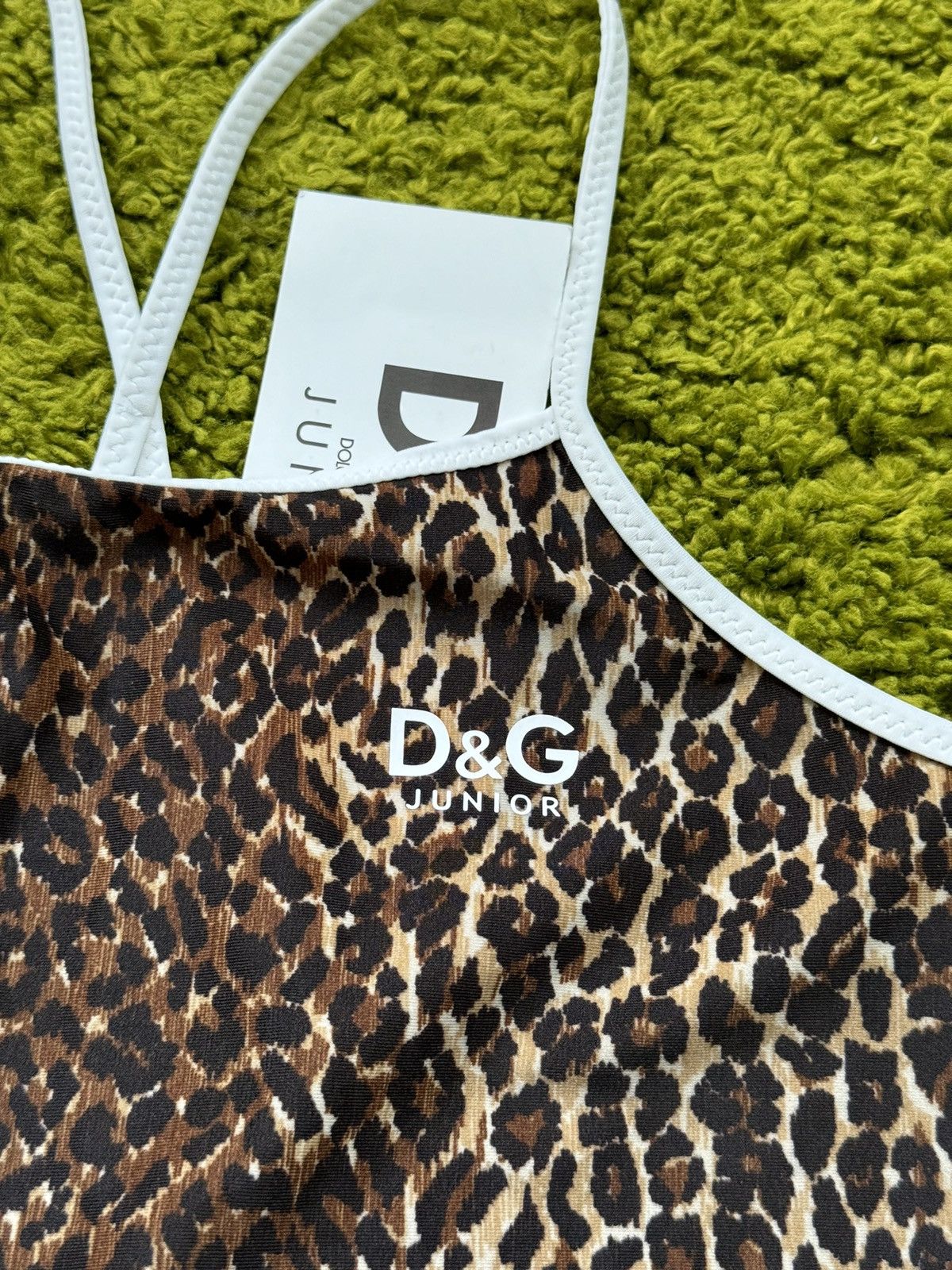 Designer × Dolce & Gabbana × Vintage Dolce & Gabbana junior D&G iconic leopard tank top Y2K Size XS / US 0-2 / IT 36-38 - 11 Thumbnail